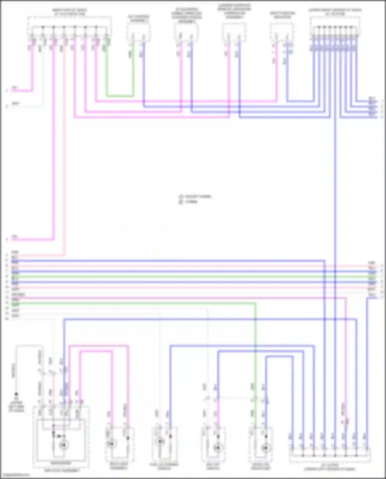 Wiring diagram satellite switch set for Lexus UX I (2018-2024)