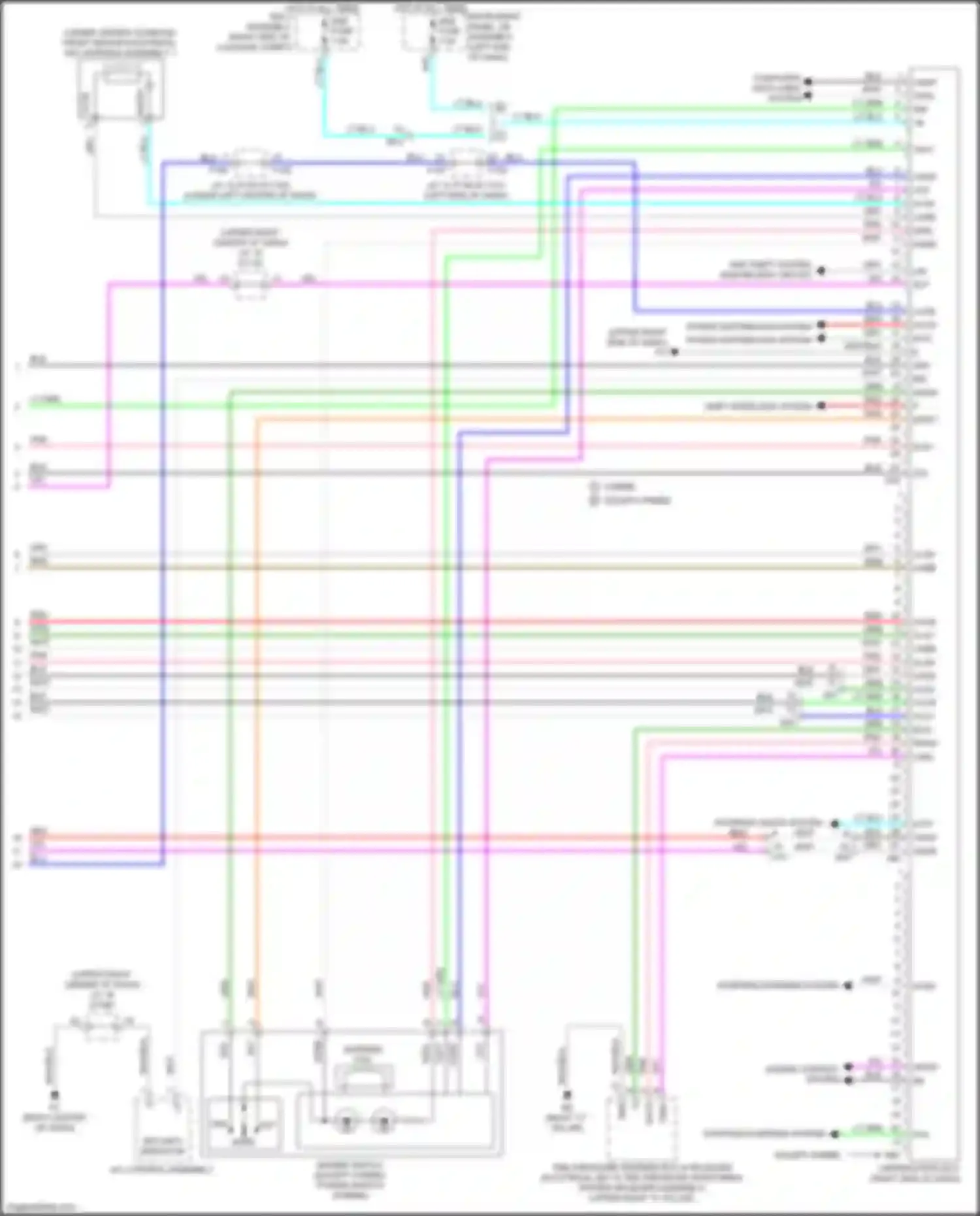 Wiring diagram security indicator for Lexus UX I (2018-2024)