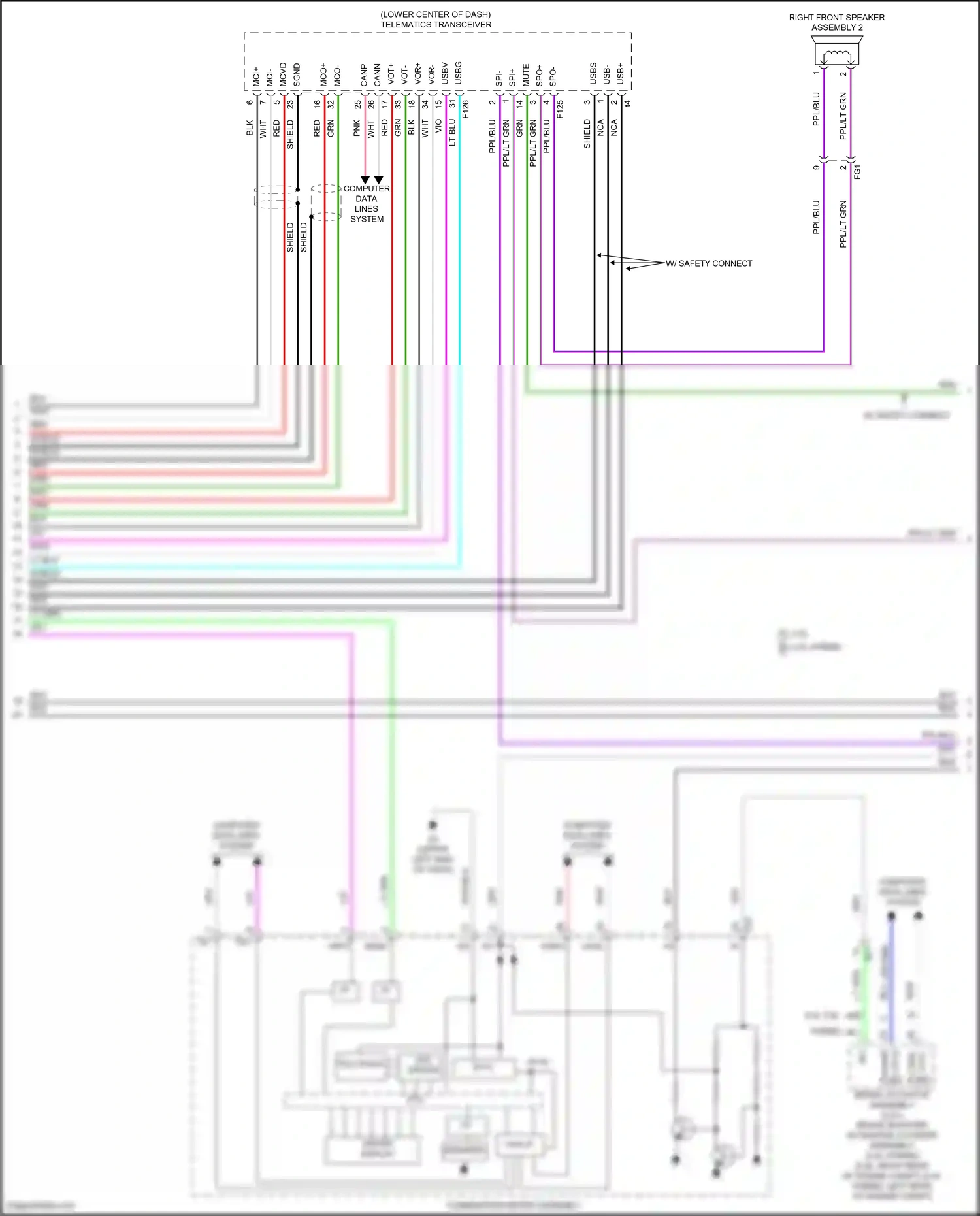 Lexus UX I (2018-2024) computer data lines system wiring diagram  (17 of 104)