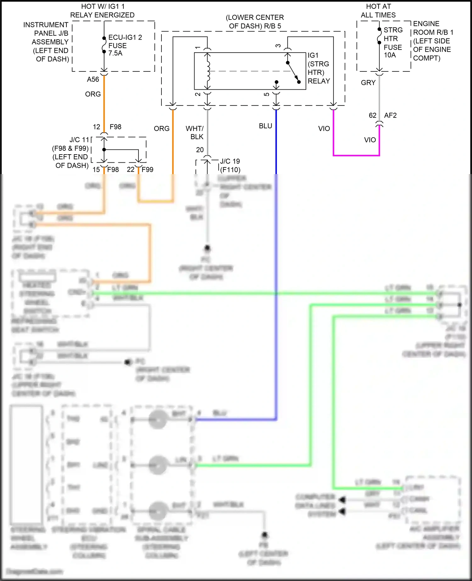 Lexus UX I (2018-2024) computer data lines system wiring diagram  (36 of 104)