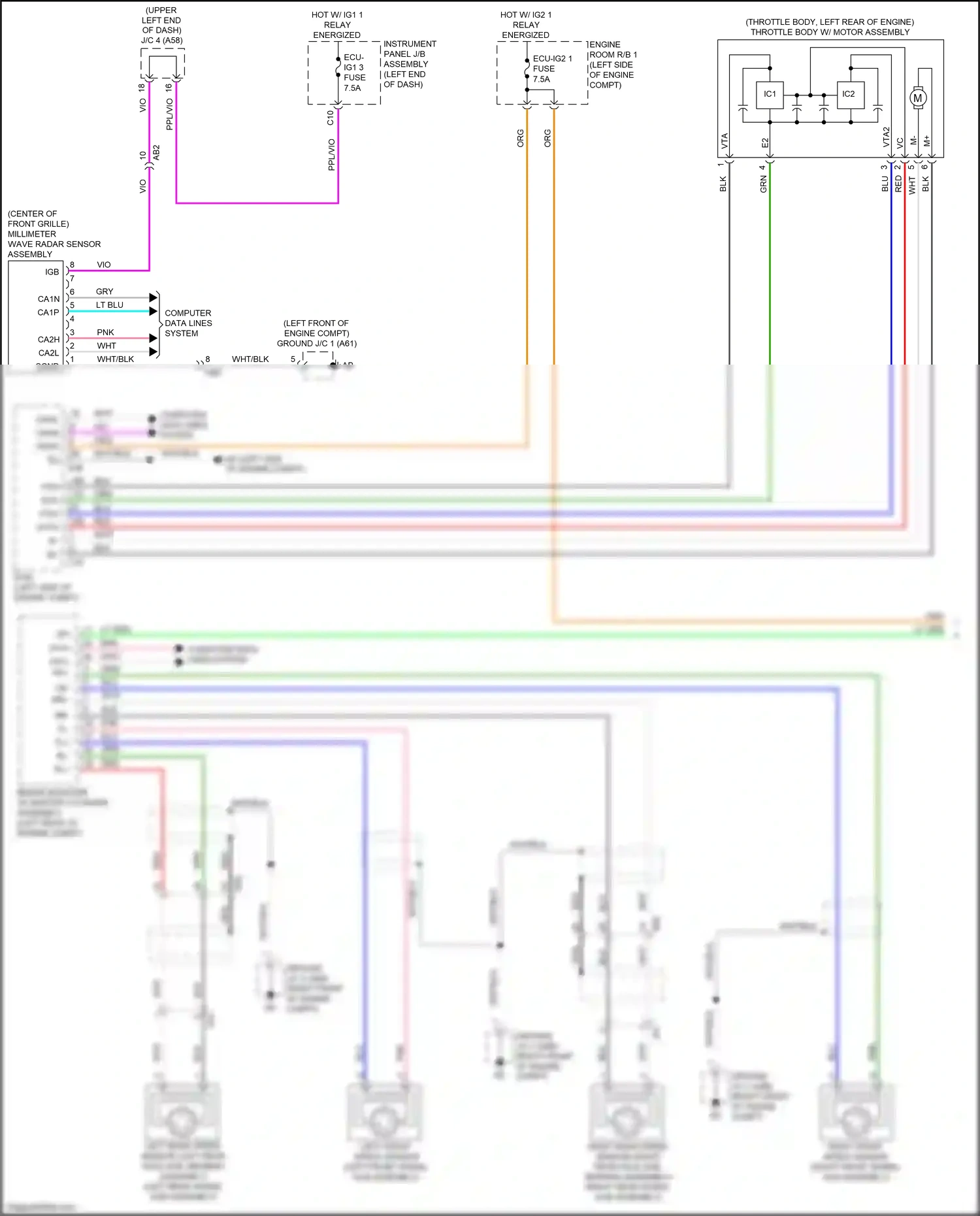 Lexus UX I (2018-2024) computer data lines system wiring diagram  (26 of 104)