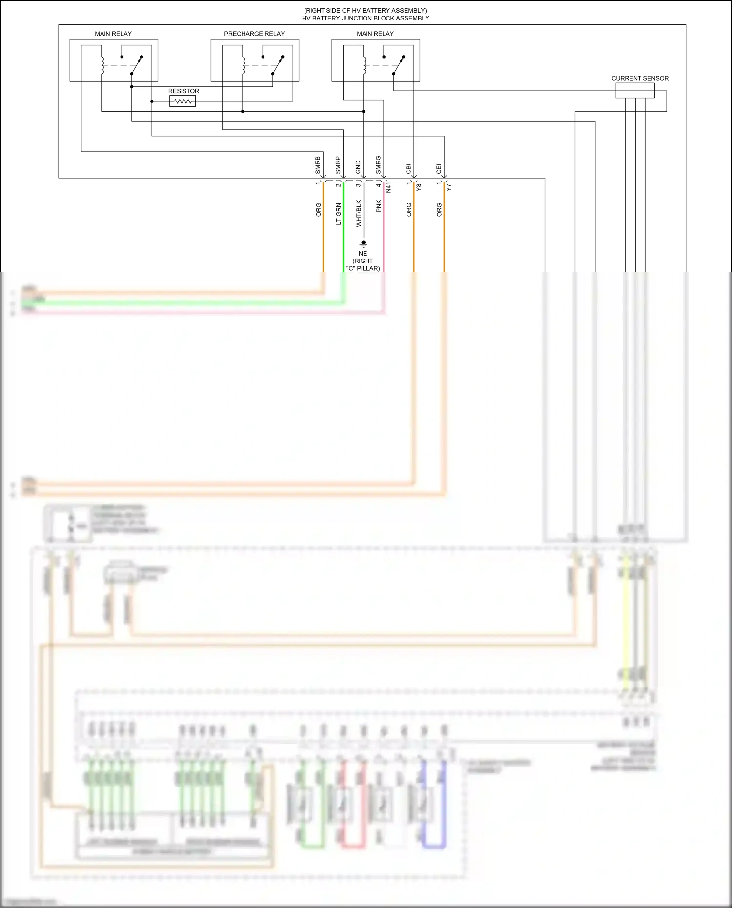 Lexus UX I (2018-2024) current sensor wiring diagram  (1 of 1)