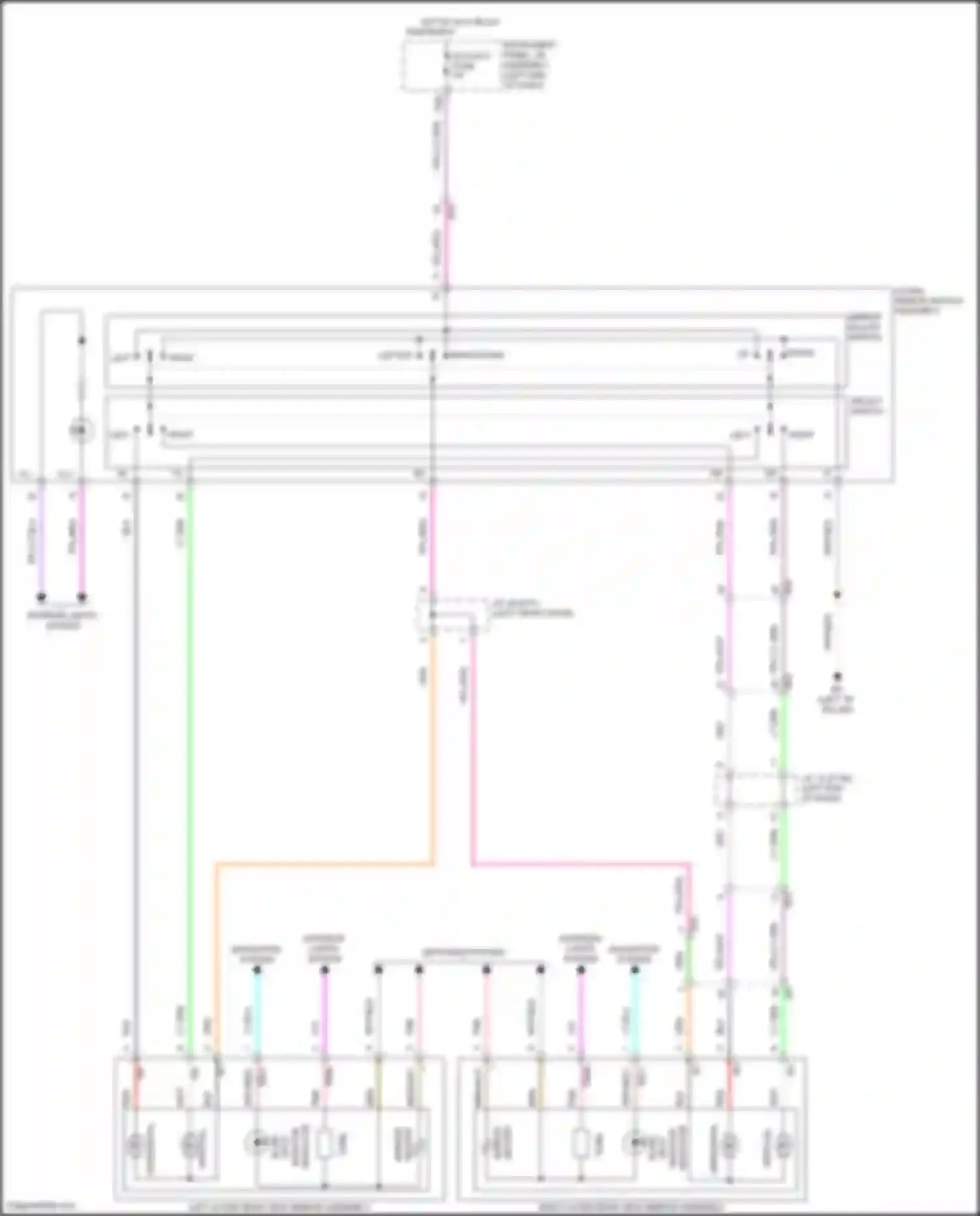 Wiring diagram right/down left/up for Lexus UX I (2018-2024)