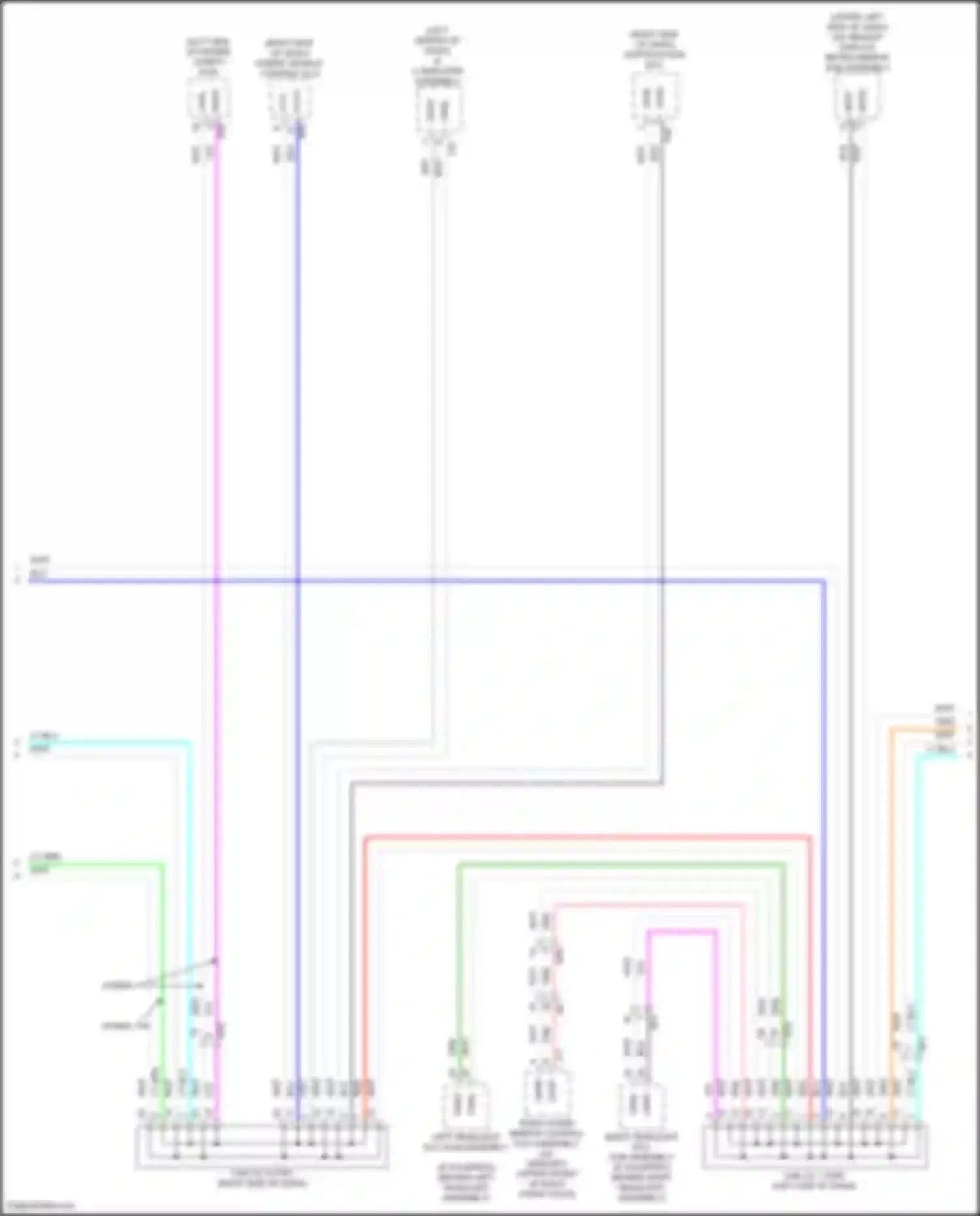 Wiring diagram meter mirror sub-assembly for Lexus UX I (2018-2024)