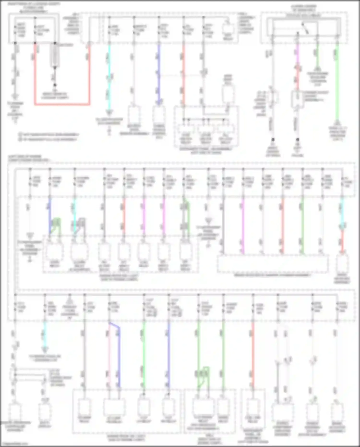 Wiring diagram ecu- acc 2 fuse for Lexus UX I (2018-2024) (1 of 2)