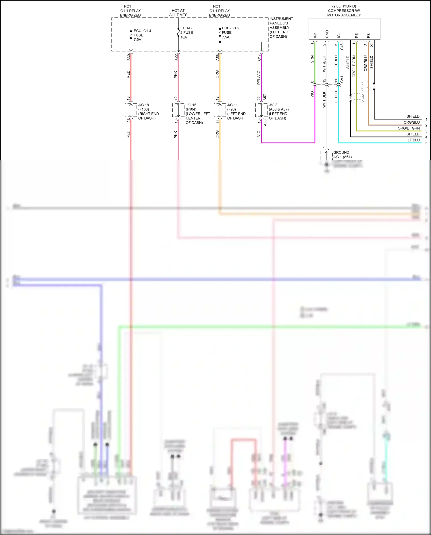 Lexus UX I (2018-2024) engine coolant temperature sensor wiring diagram  (1 of 4)