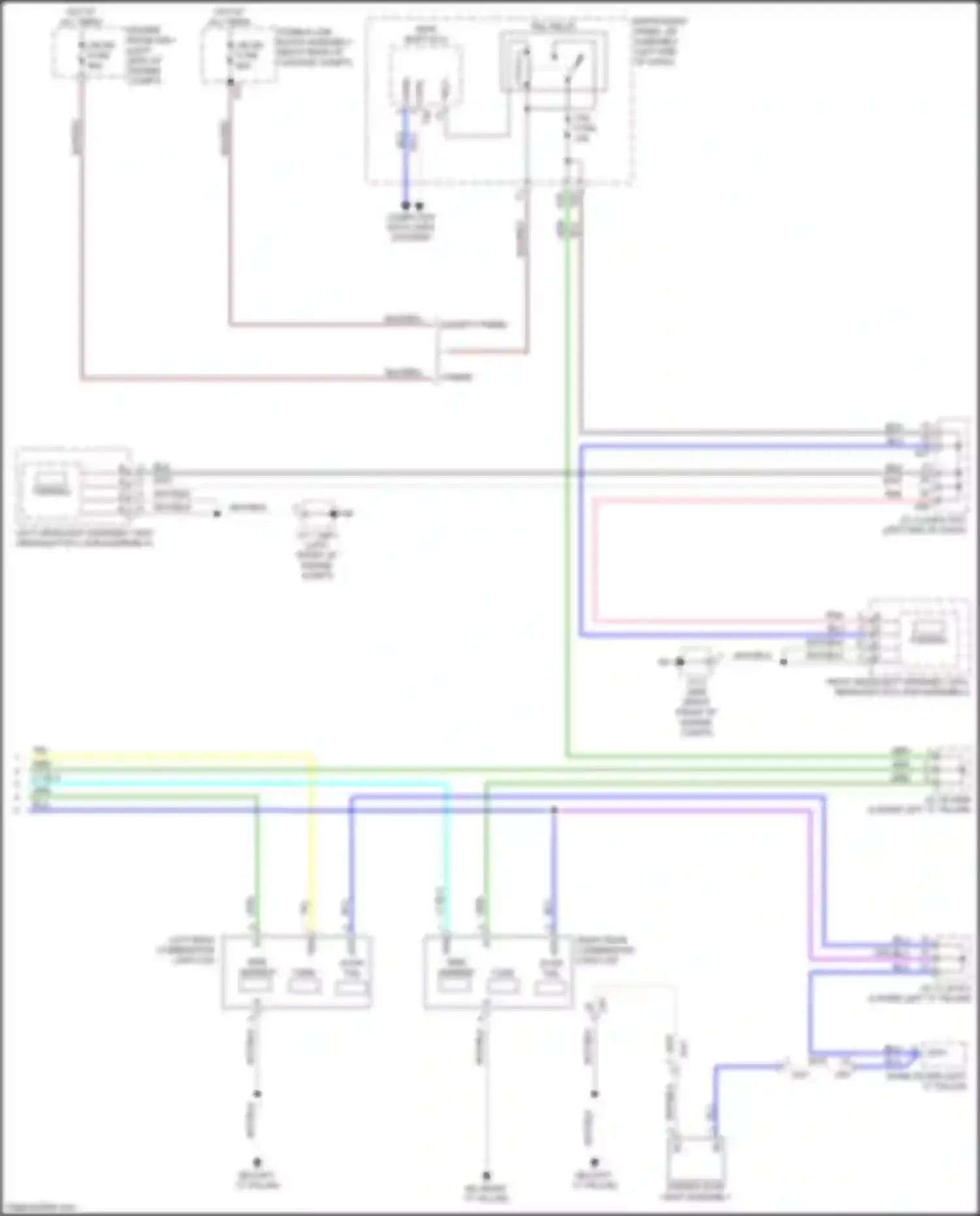 Wiring diagram engine room r/b 1 for Lexus UX I (2018-2024) (25 of 48)