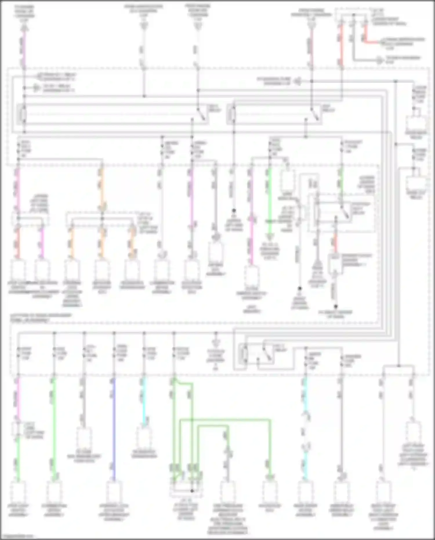 Wiring diagram engine room r/b 1 for Lexus UX I (2018-2024) (6 of 48)