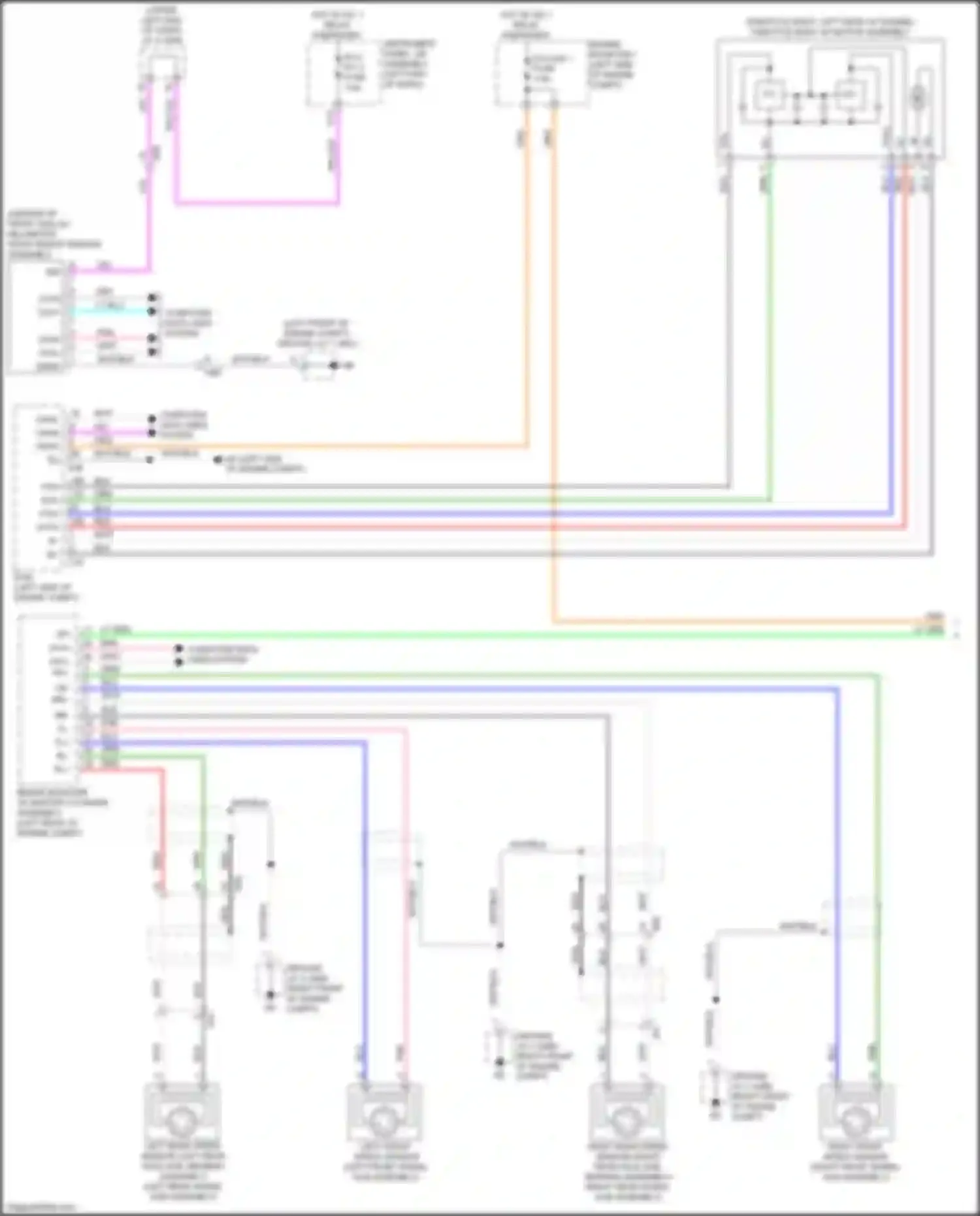 Wiring diagram engine room r/b 1 for Lexus UX I (2018-2024) (2 of 48)