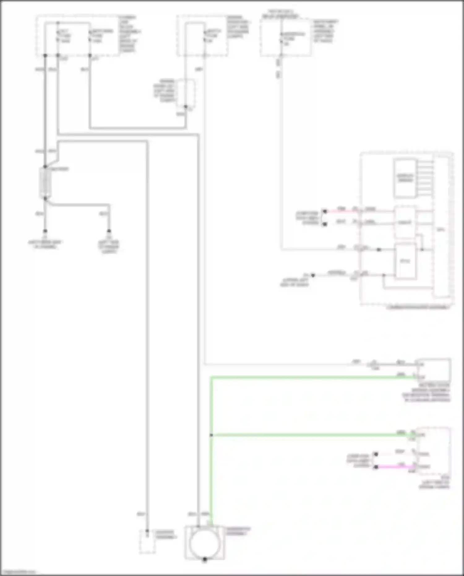 Wiring diagram engine room r/b 1 for Lexus UX I (2018-2024) (31 of 48)