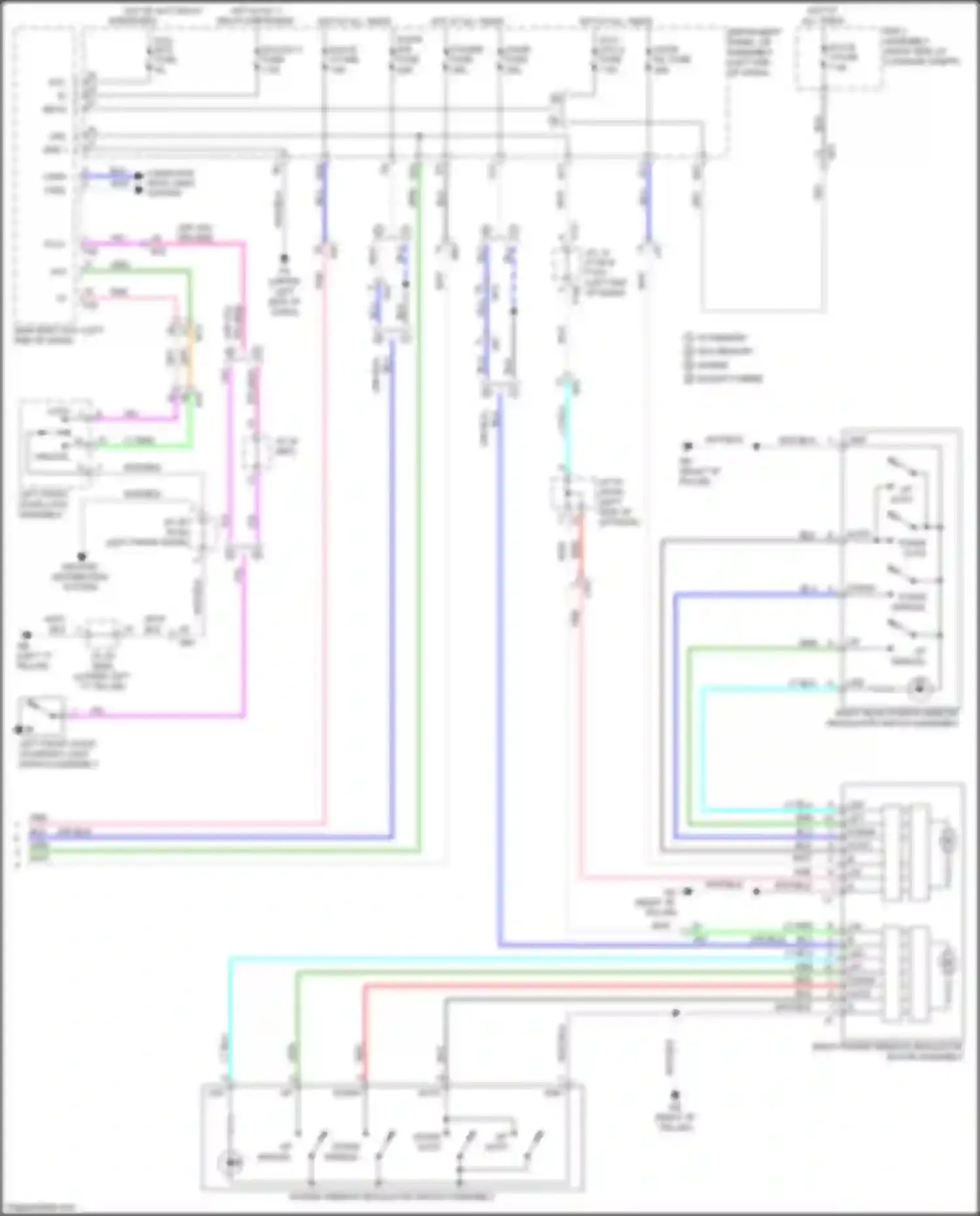 Wiring diagram except hybrid for Lexus UX I (2018-2024) (24 of 25)
