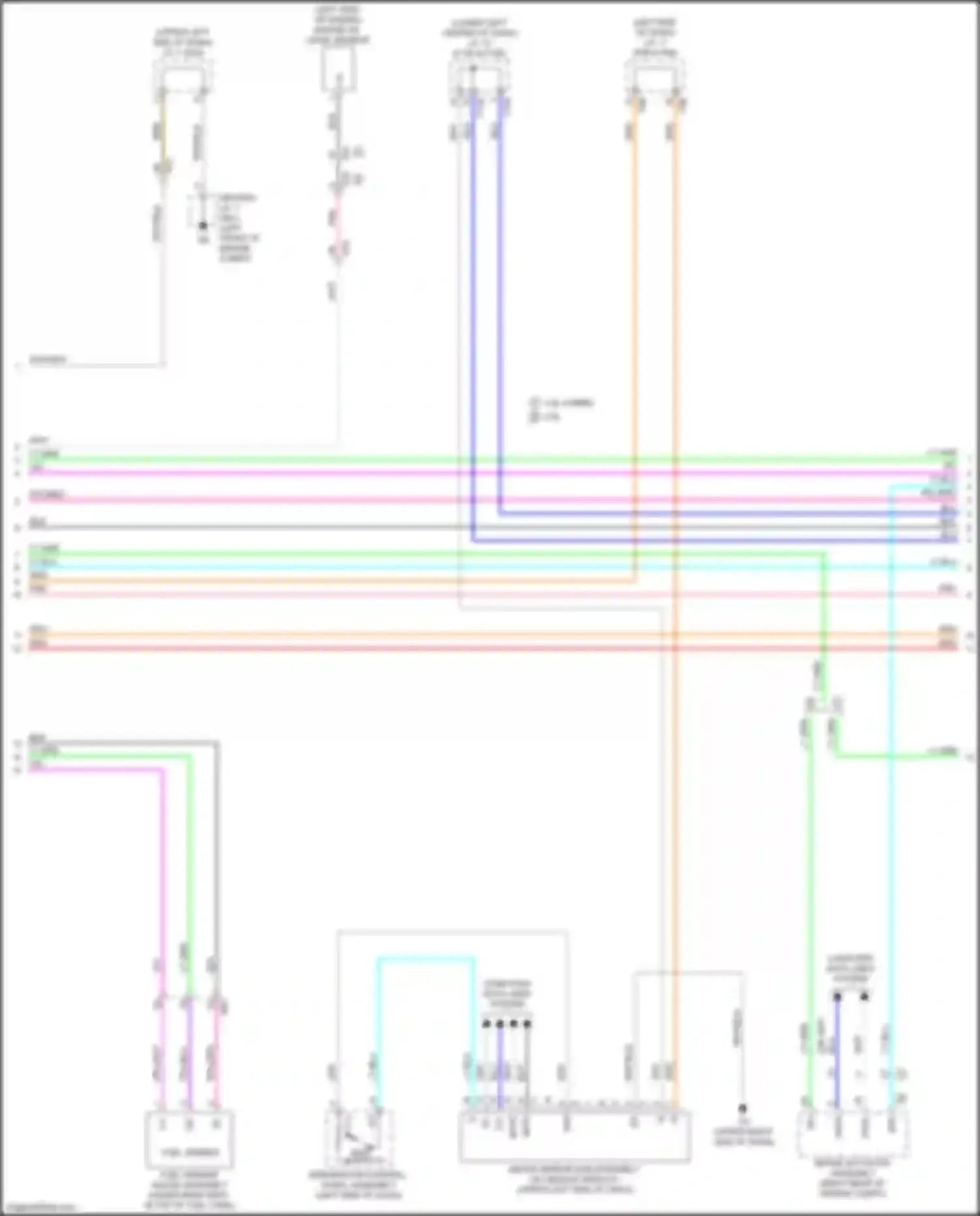 Wiring diagram integration control, panel assembly for Lexus UX I (2018-2024)