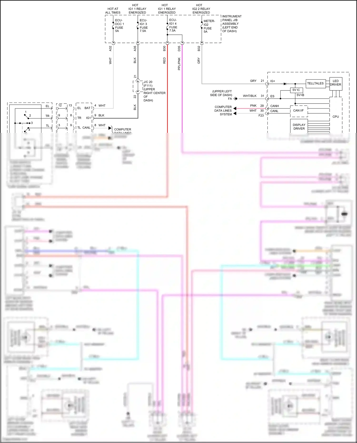 Lexus UX I (2018-2024) gry wiring diagram  (101 of 140)