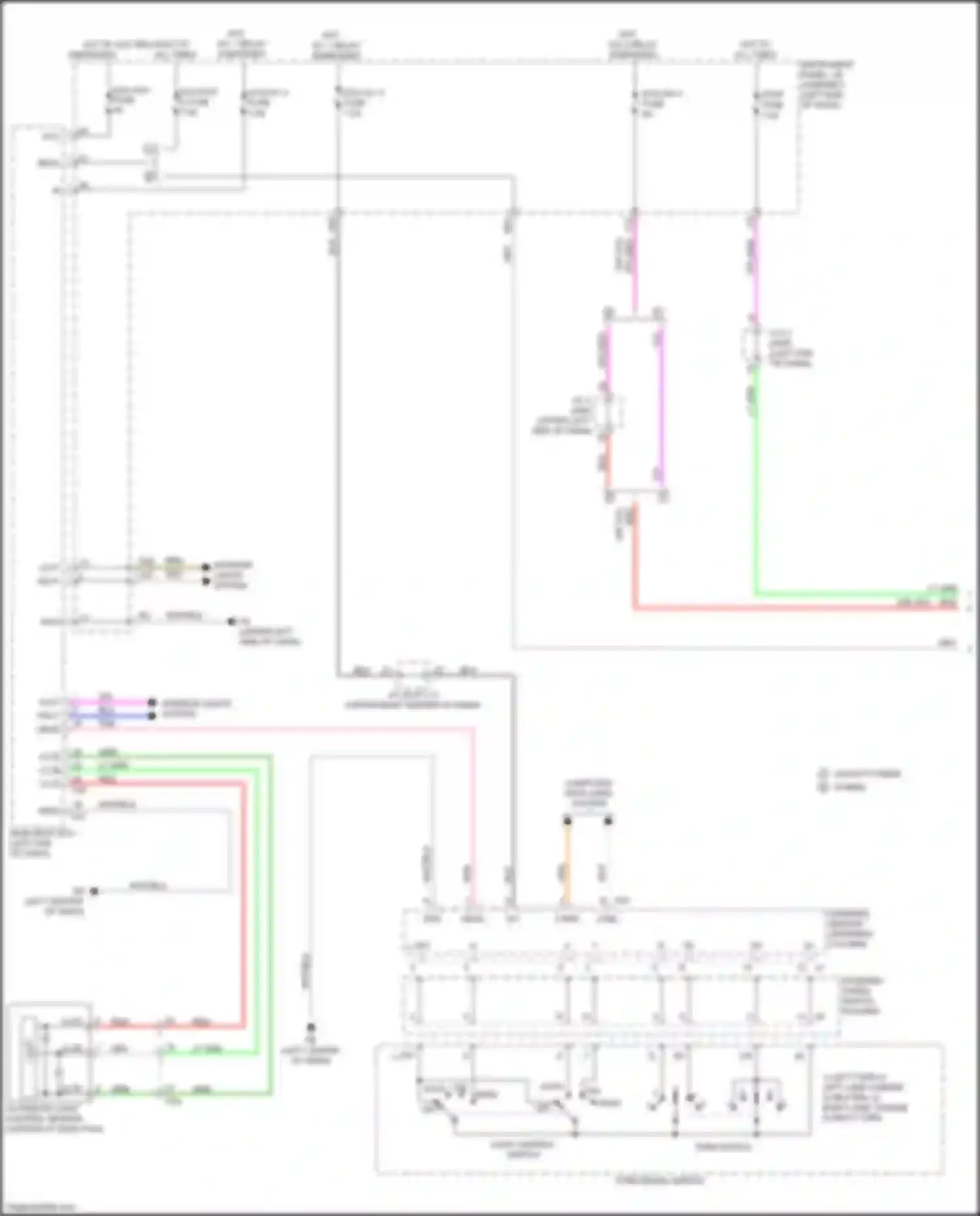 Wiring diagram light control switch for Lexus UX I (2018-2024)