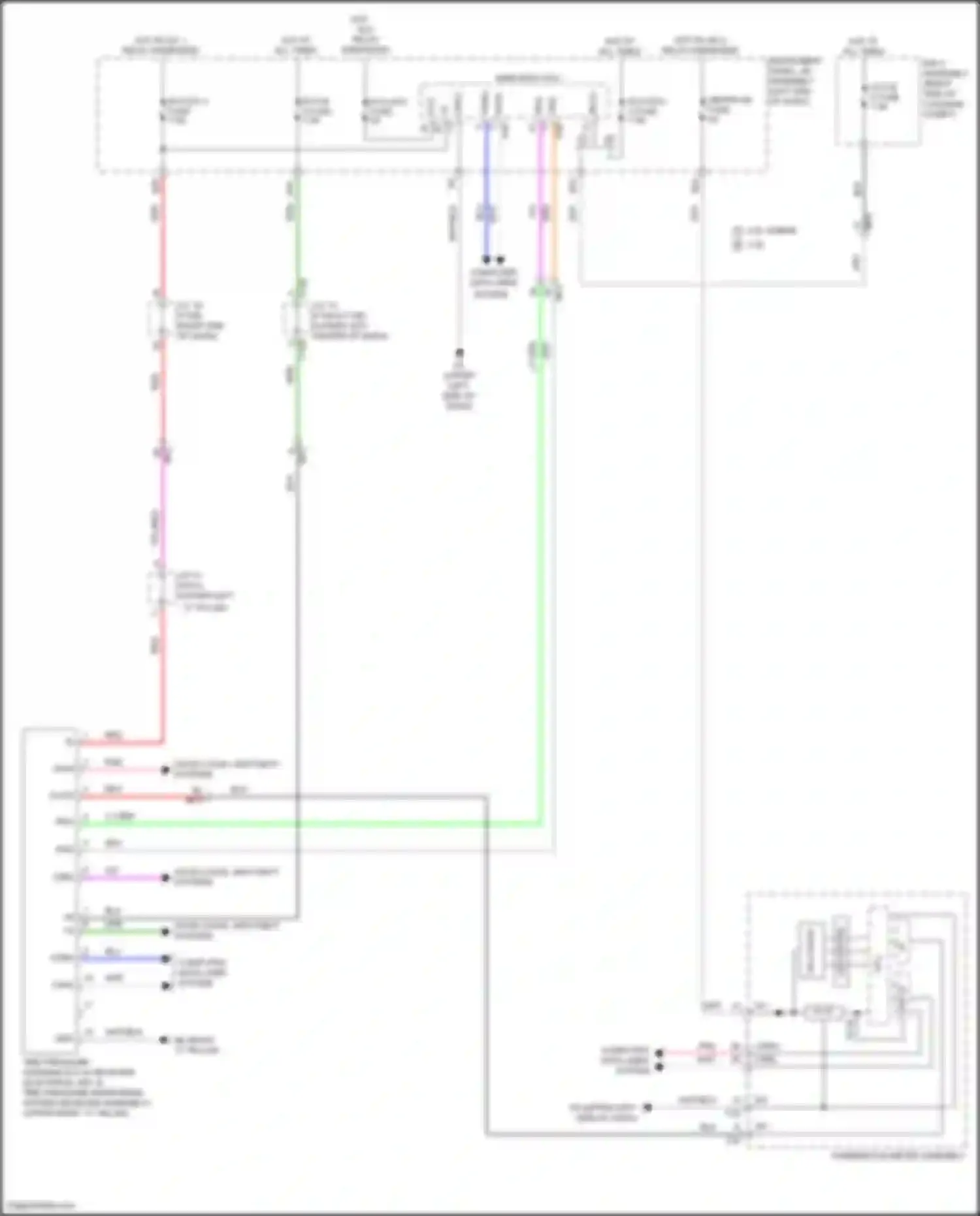 Wiring diagram combination meter assembly for Lexus UX I (2018-2024)