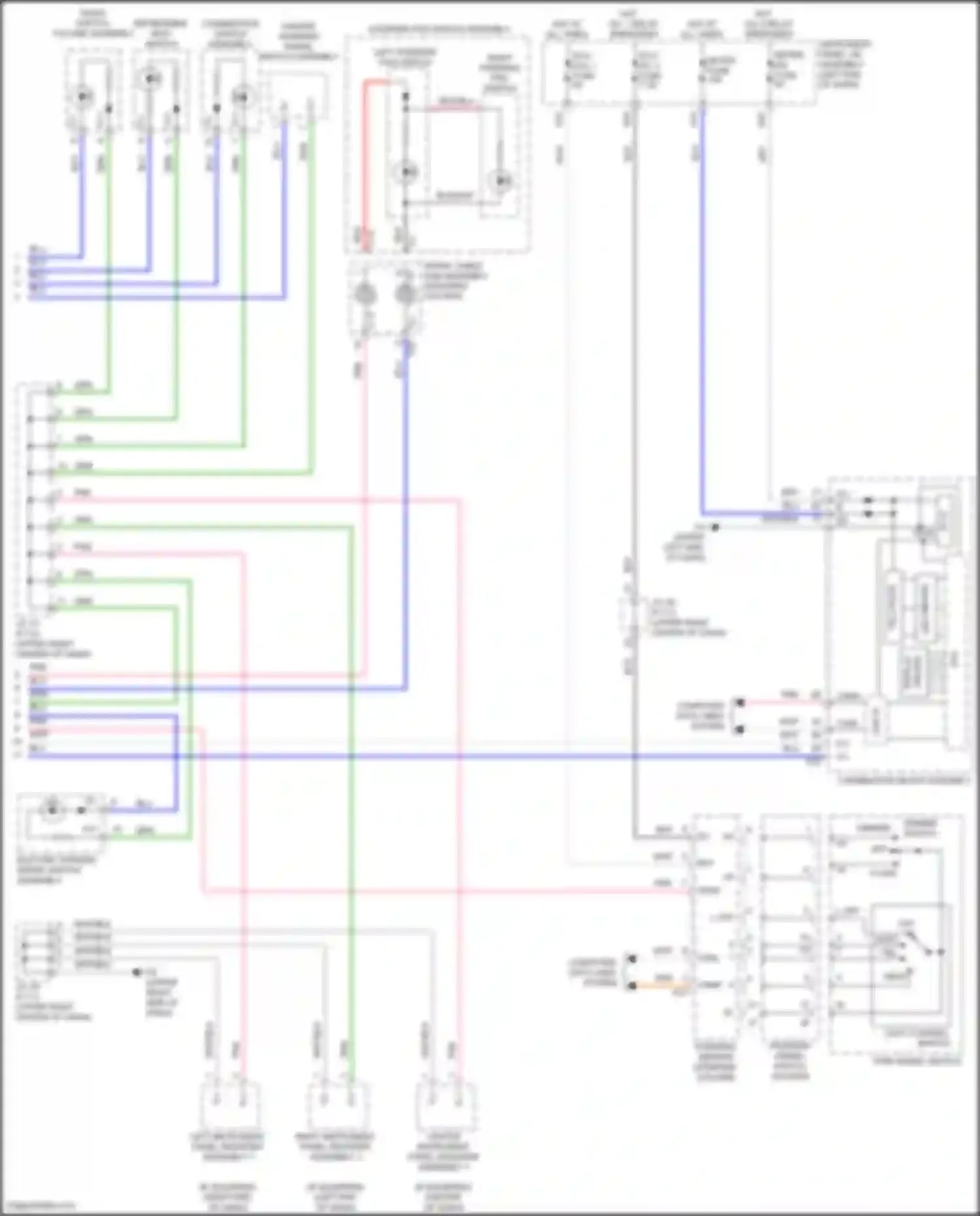 Wiring diagram turn switch for Lexus UX I (2018-2024)