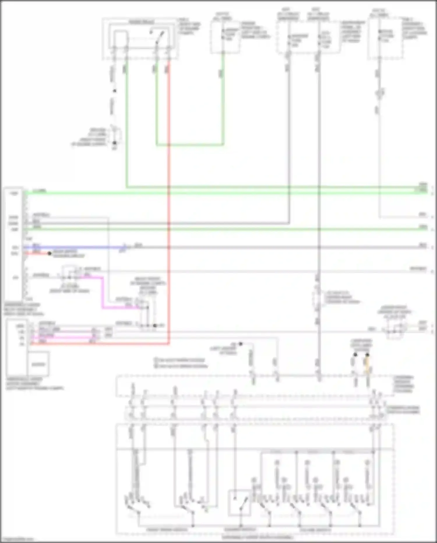 Wiring diagram front wiper switch for Lexus UX I (2018-2024)