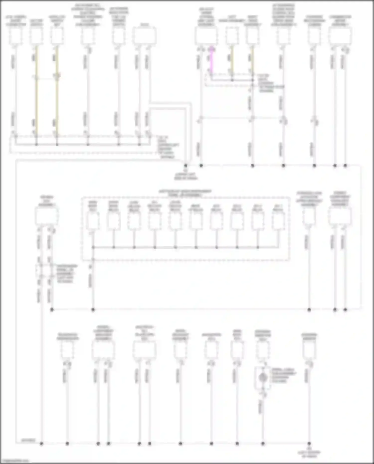 Wiring diagram satellite switch set for Lexus UX I (2018-2024)