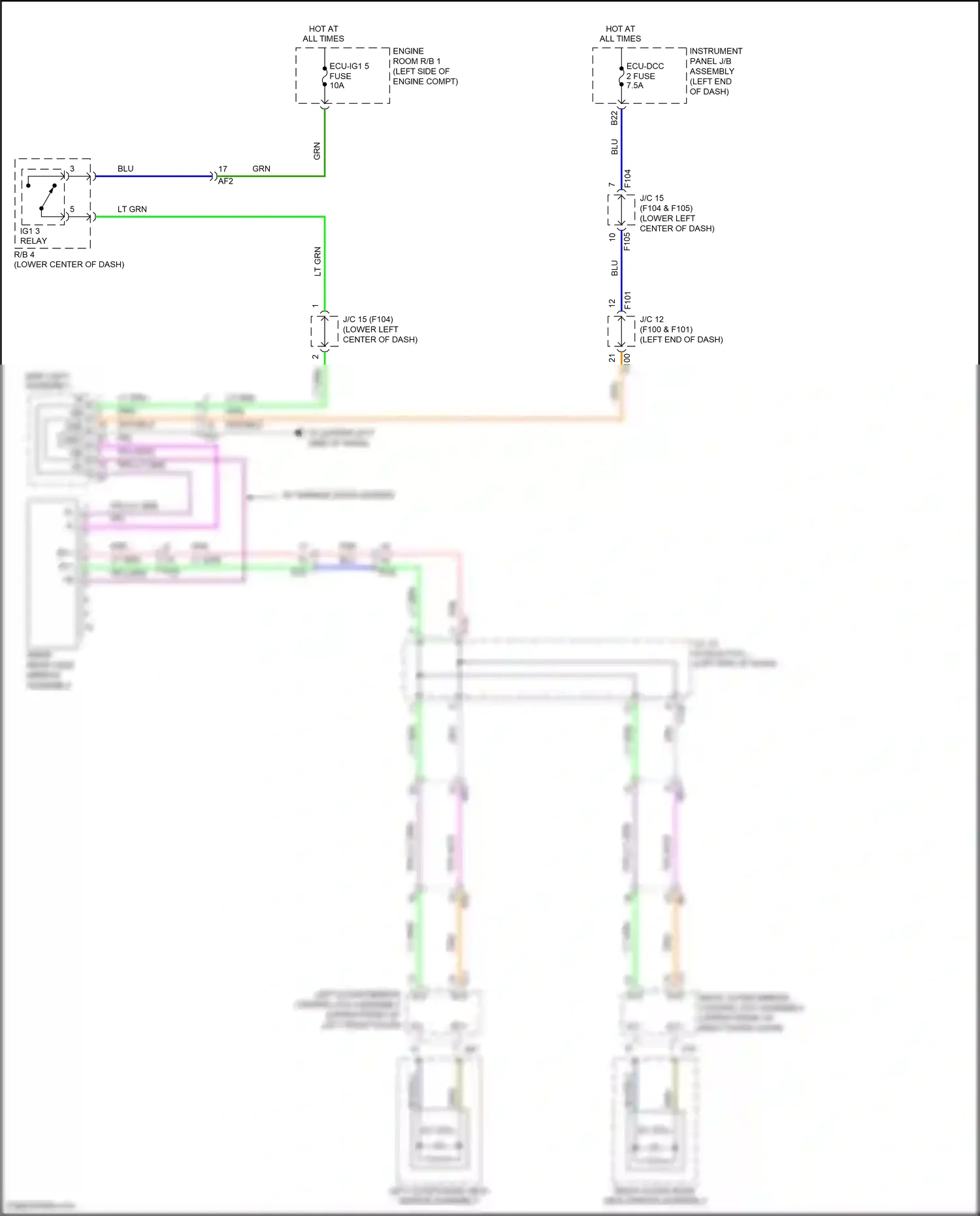Lexus UX I (2018-2024) ig ppl wiring diagram  (1 of 1)