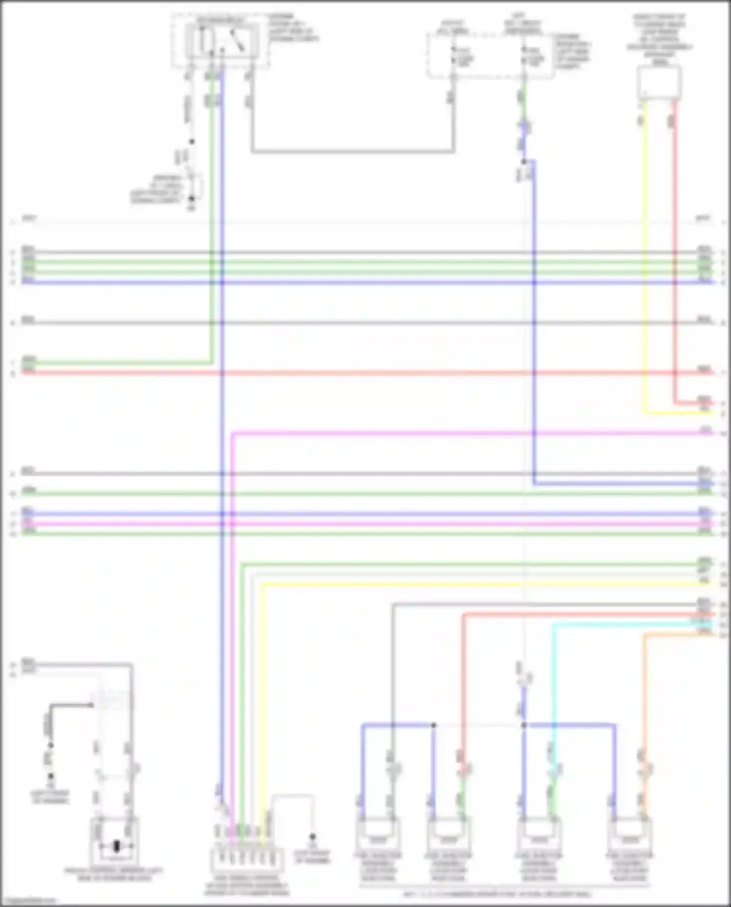 Wiring diagram ign fuse for Lexus UX I (2018-2024) (3 of 3)