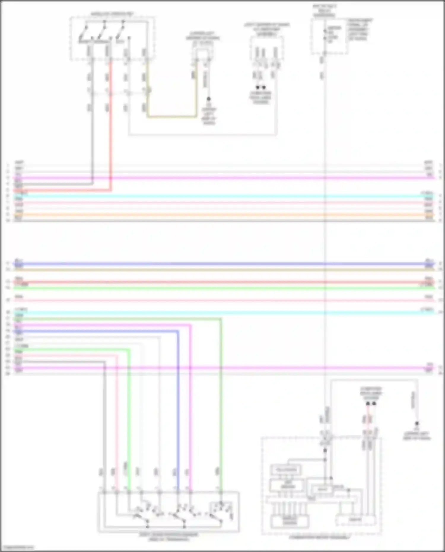 Wiring diagram led driver for Lexus UX I (2018-2024) (21 of 23)