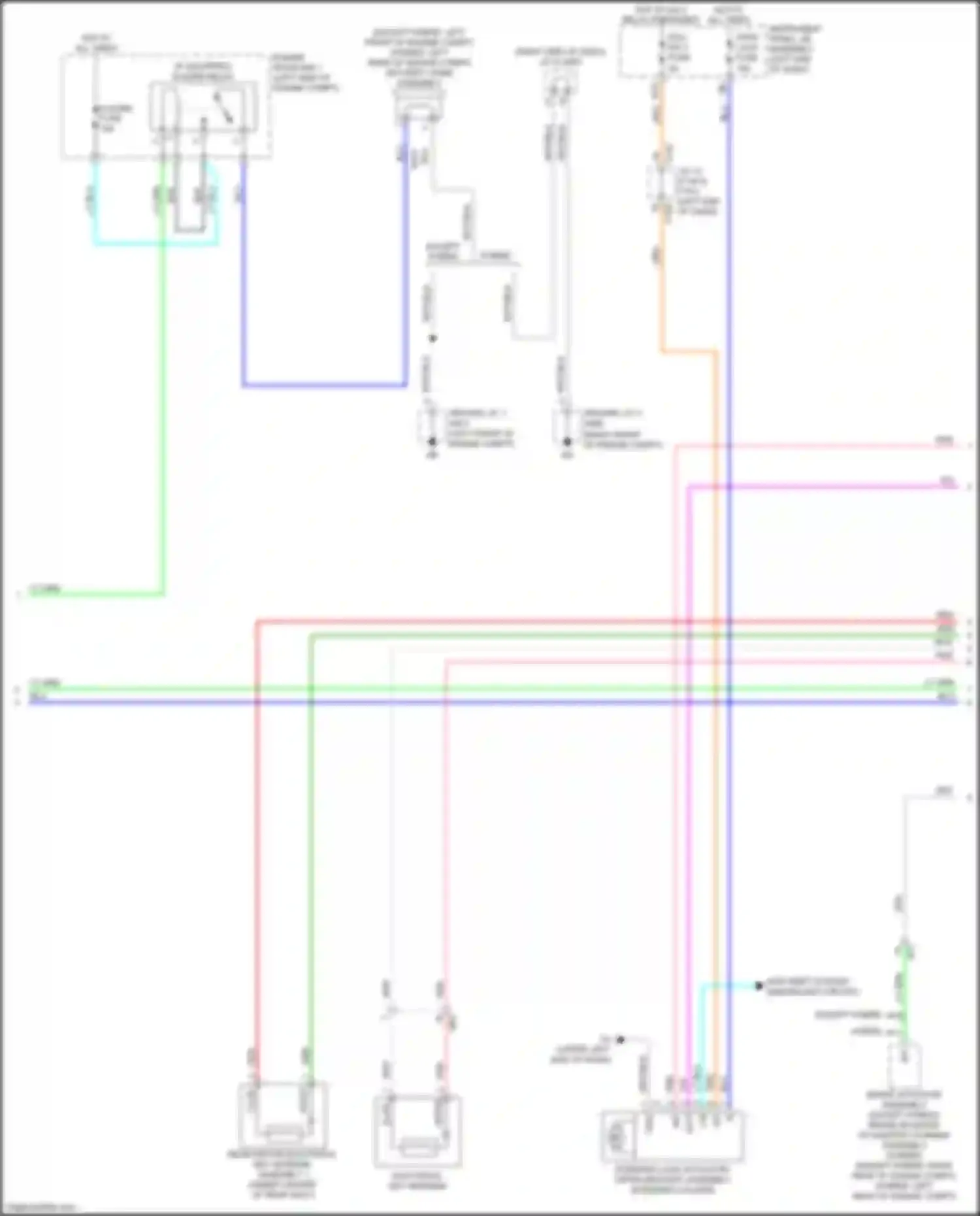 Wiring diagram steering lock actuator/ upper bracket assembly for Lexus UX I (2018-2024)