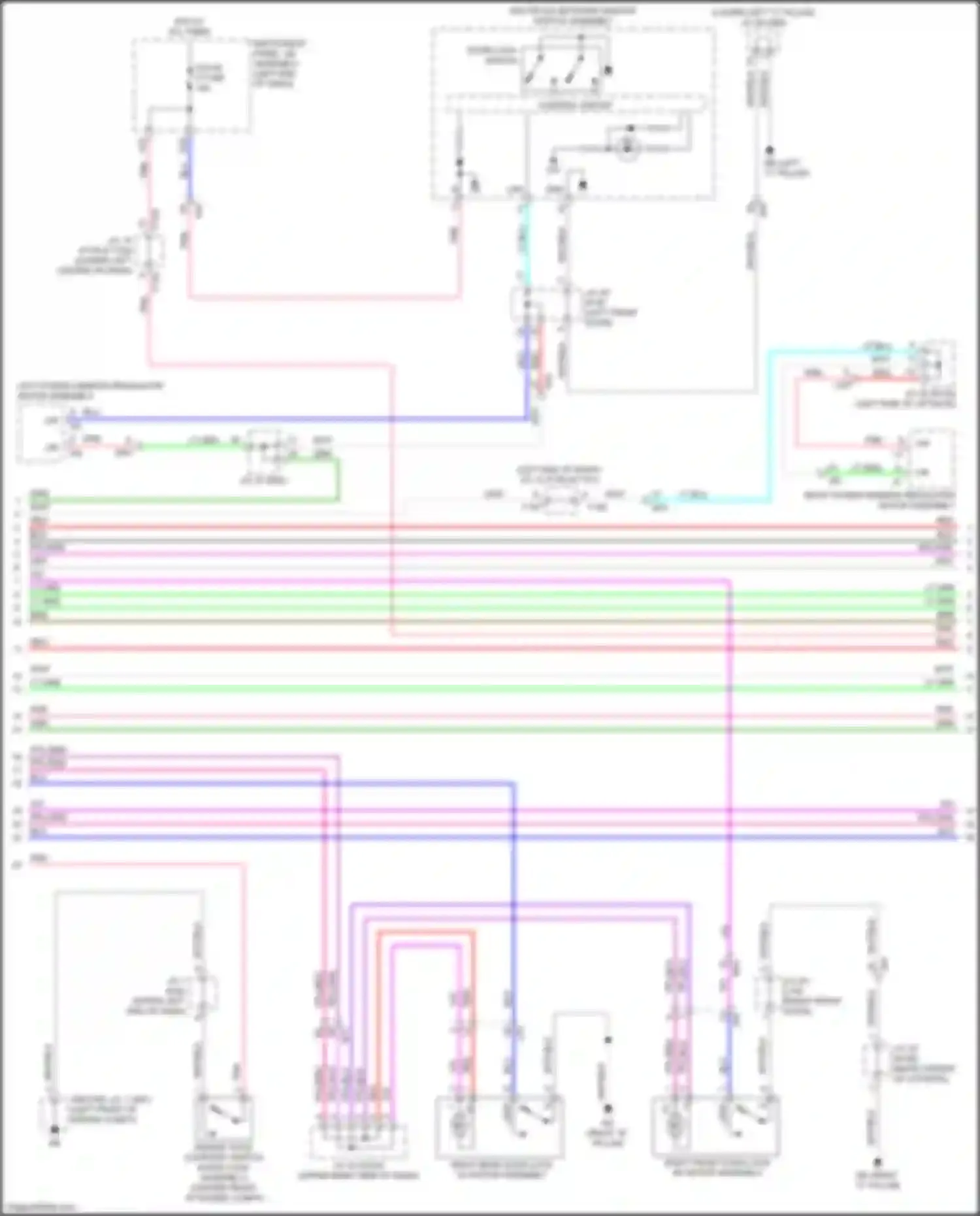 Wiring diagram multiplex network master switch assembly for Lexus UX I (2018-2024)
