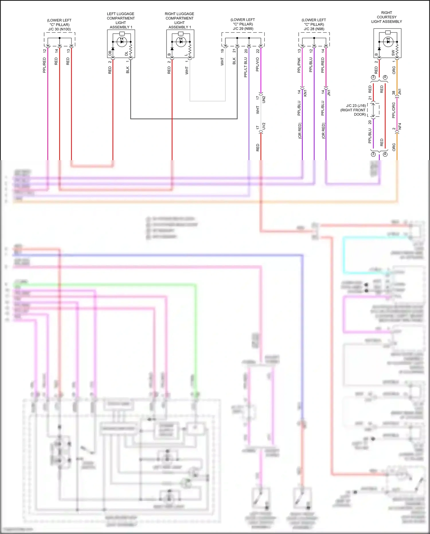 Lexus UX I (2018-2024) microcomputer wiring diagram  (1 of 1)