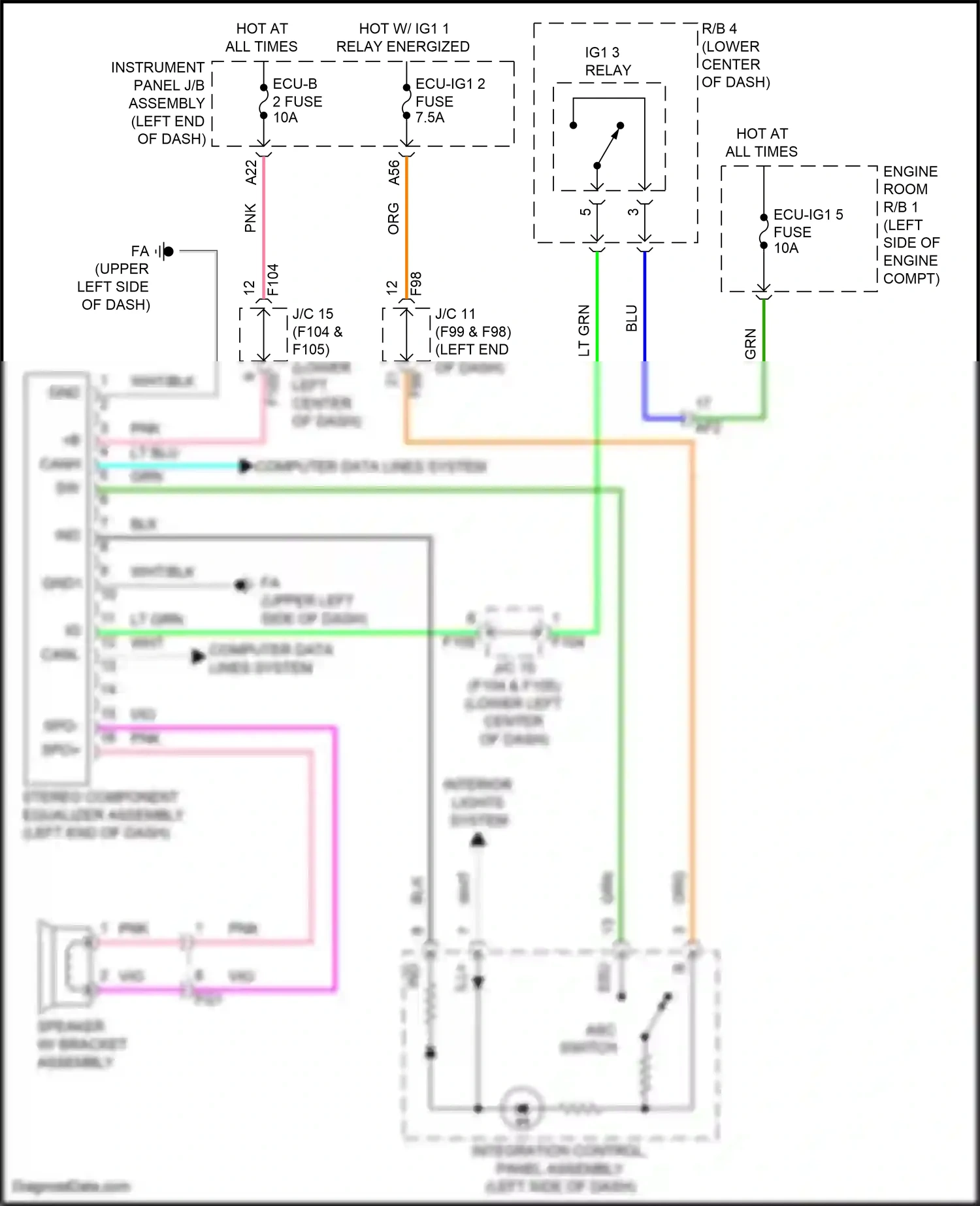 Lexus UX I (2018-2024) pnk wiring diagram  (21 of 139)