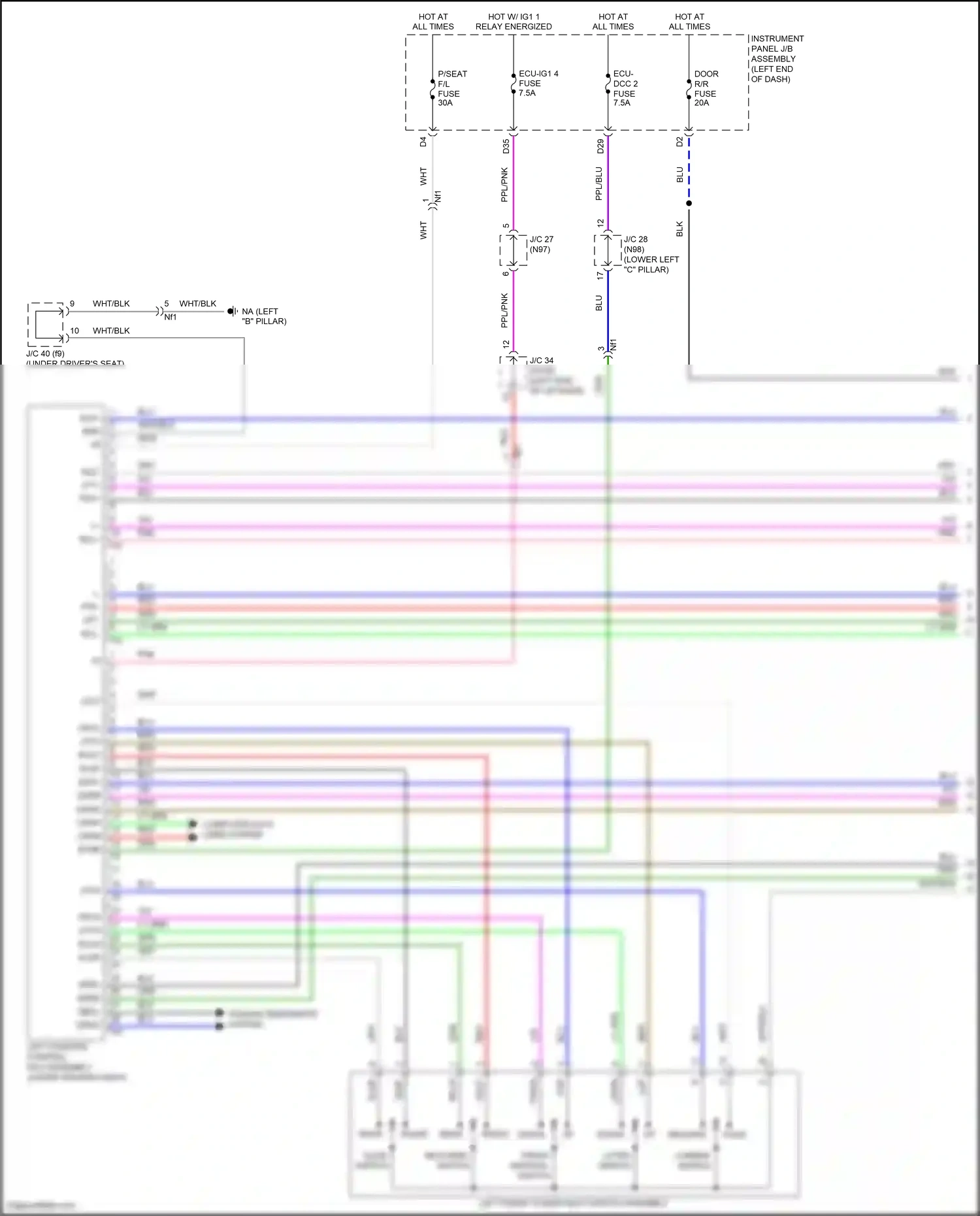 Lexus UX I (2018-2024) ppl/blu wiring diagram  (14 of 24)