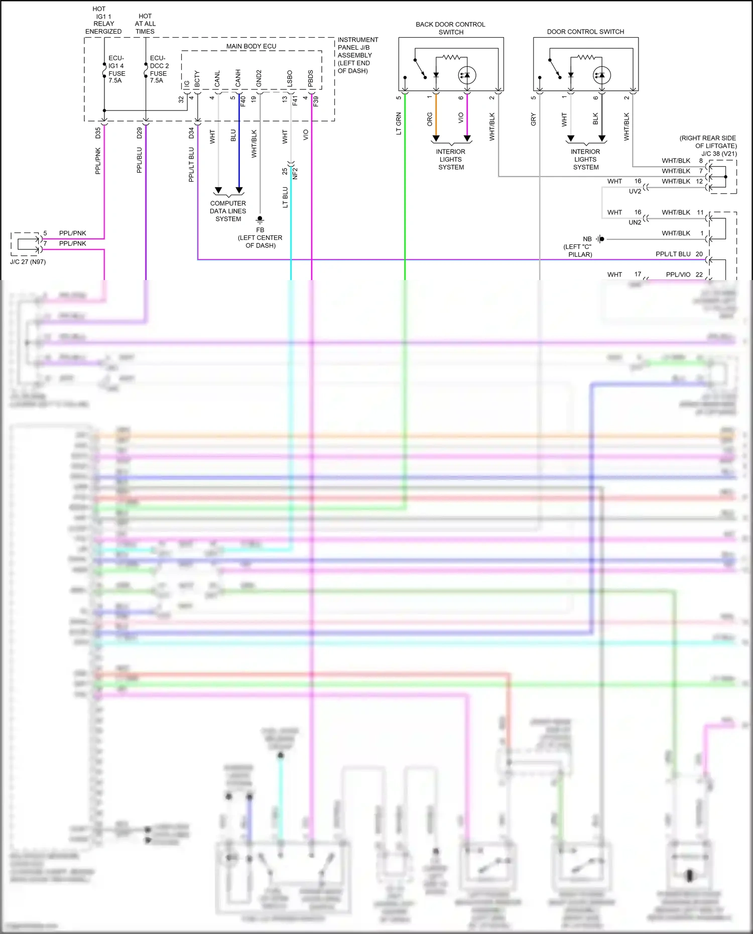Lexus UX I (2018-2024) ppl/blu wiring diagram  (1 of 24)