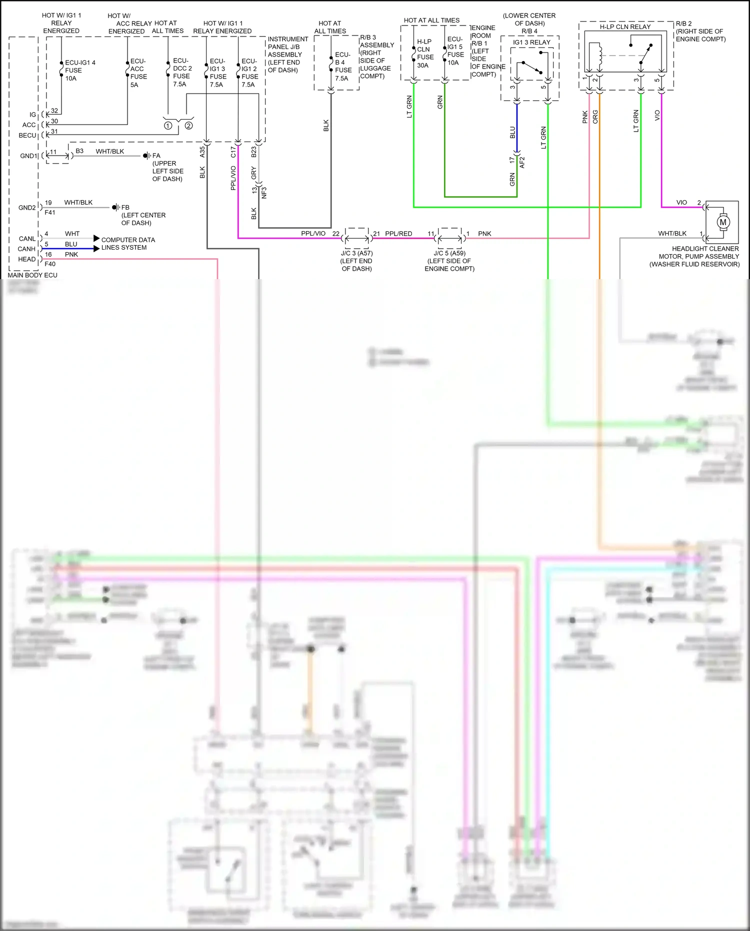 Lexus UX I (2018-2024) ppl/red wiring diagram  (36 of 43)