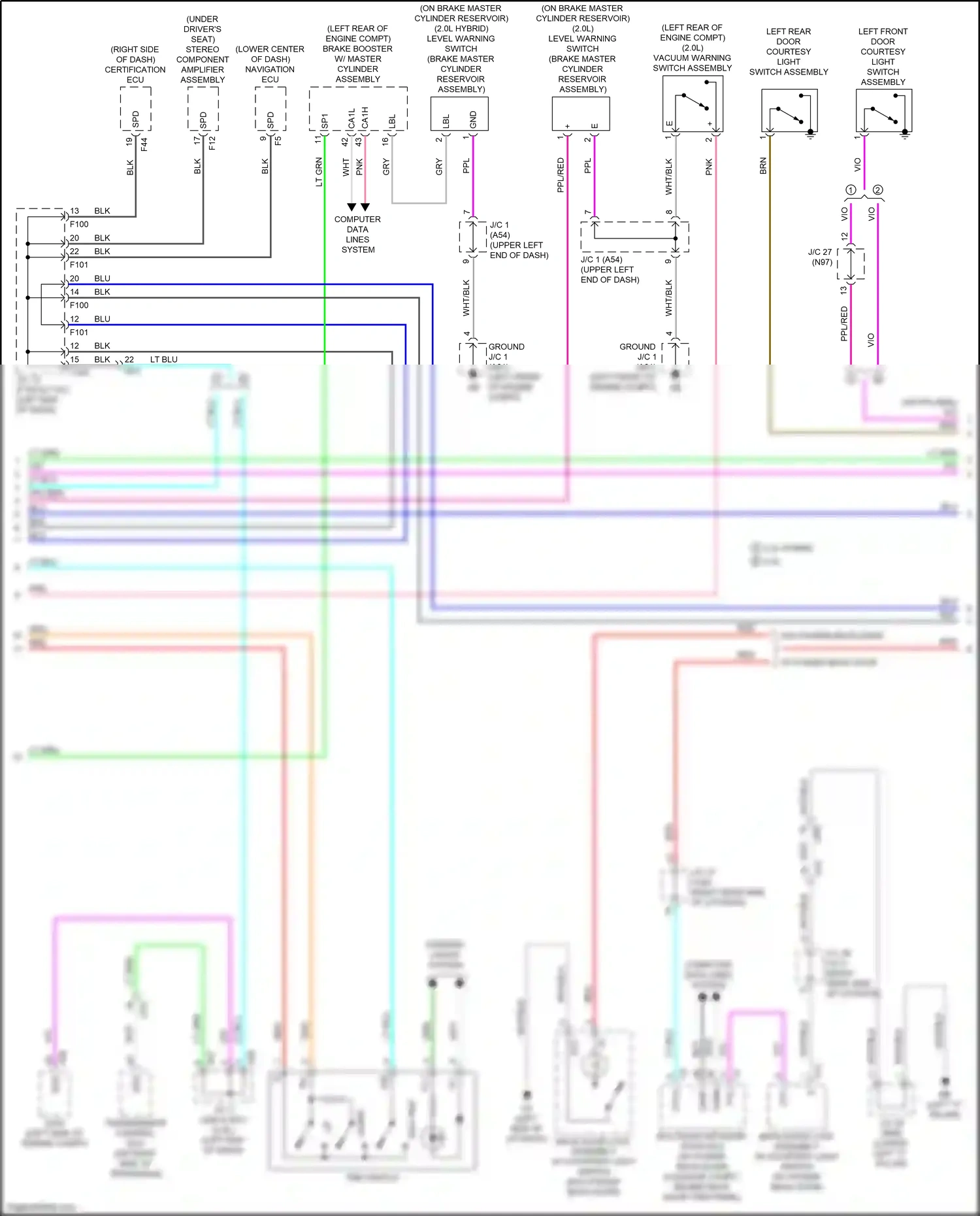 Lexus UX I (2018-2024) ppl/red wiring diagram  (42 of 43)