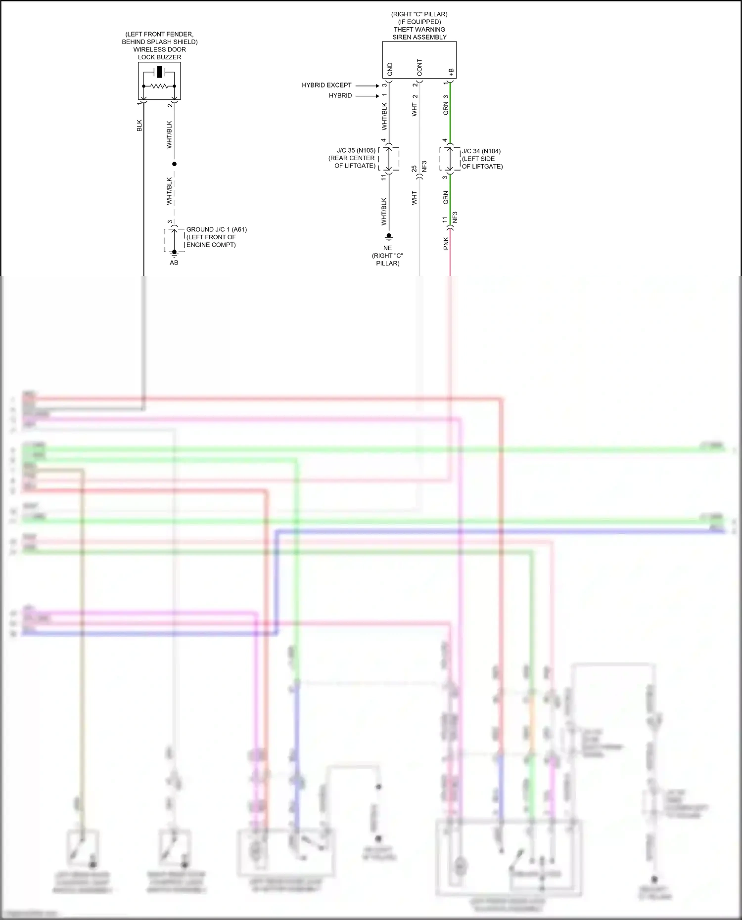 Lexus UX I (2018-2024) ppl/red wiring diagram  (3 of 43)