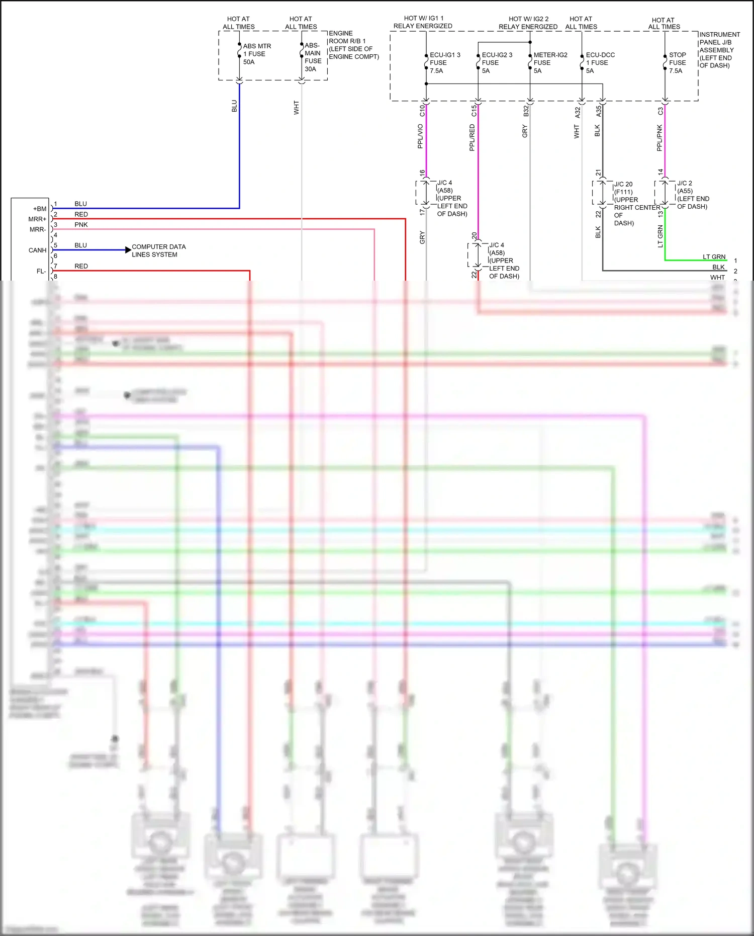 Lexus UX I (2018-2024) ppl/red wiring diagram  (21 of 43)