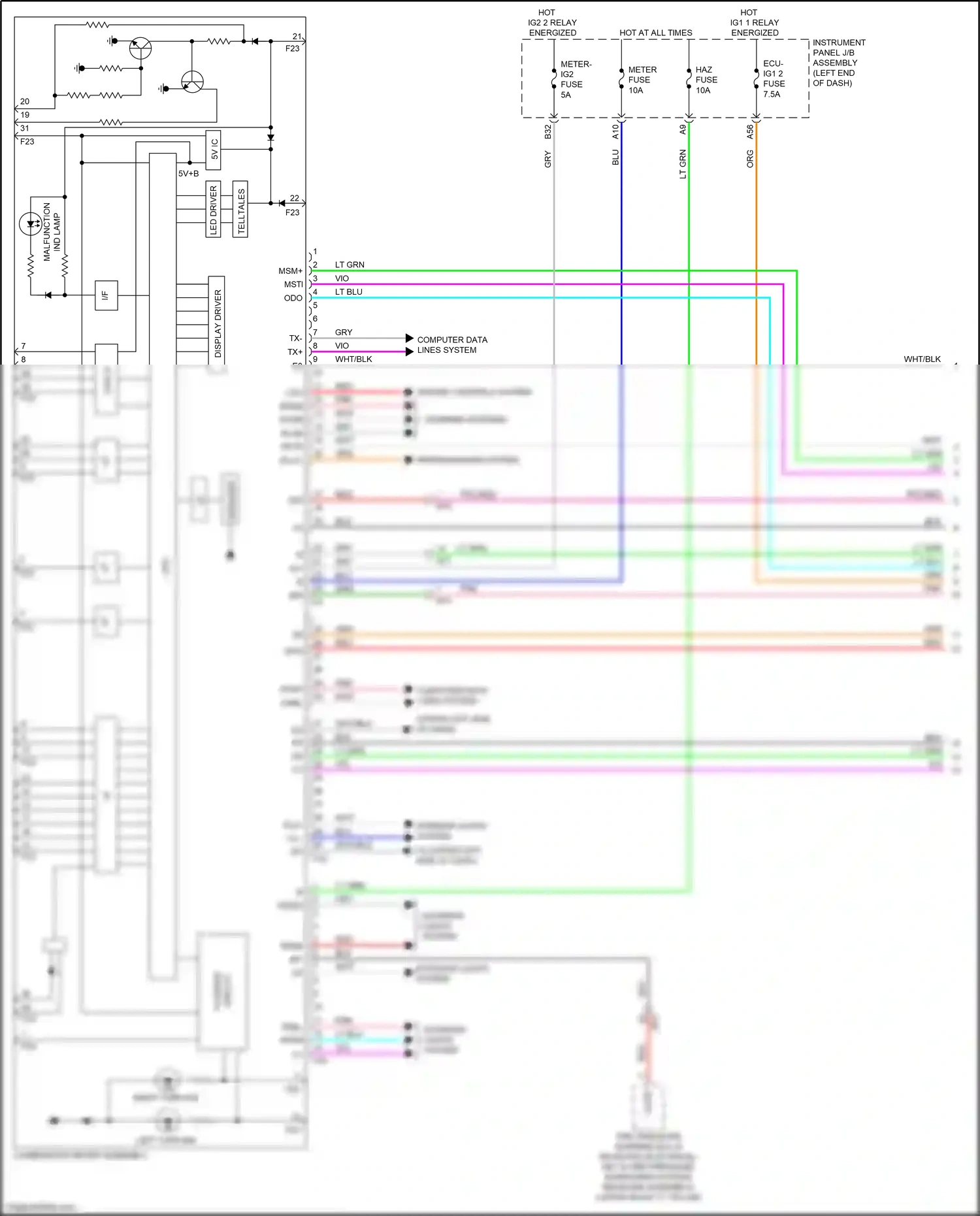 Lexus UX I (2018-2024) ppl/red wiring diagram  (5 of 43)