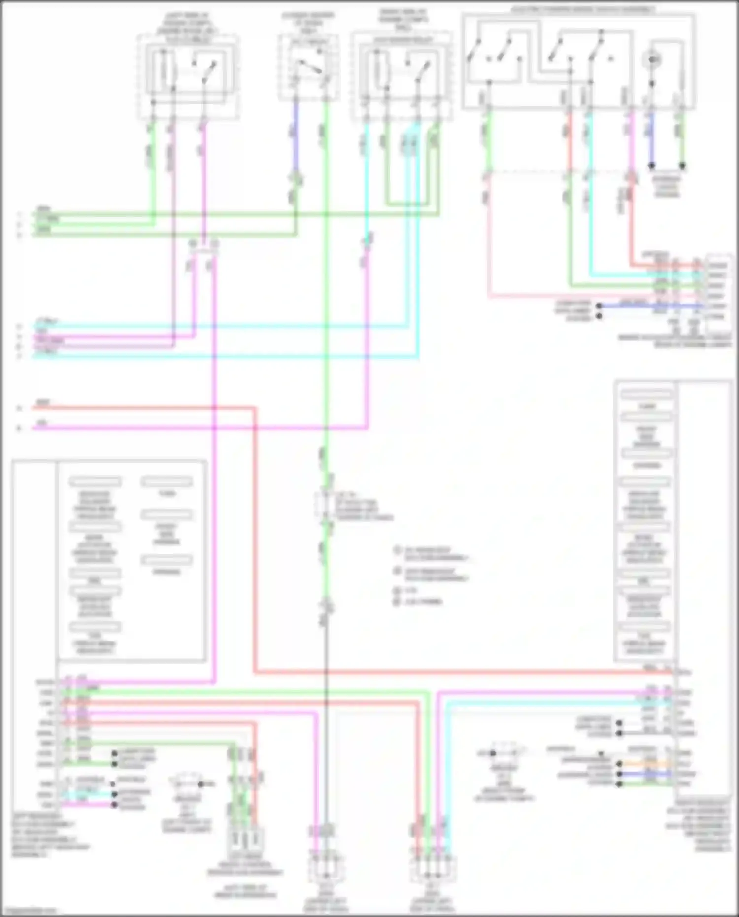 Wiring diagram front side marker for Lexus UX I (2018-2024)