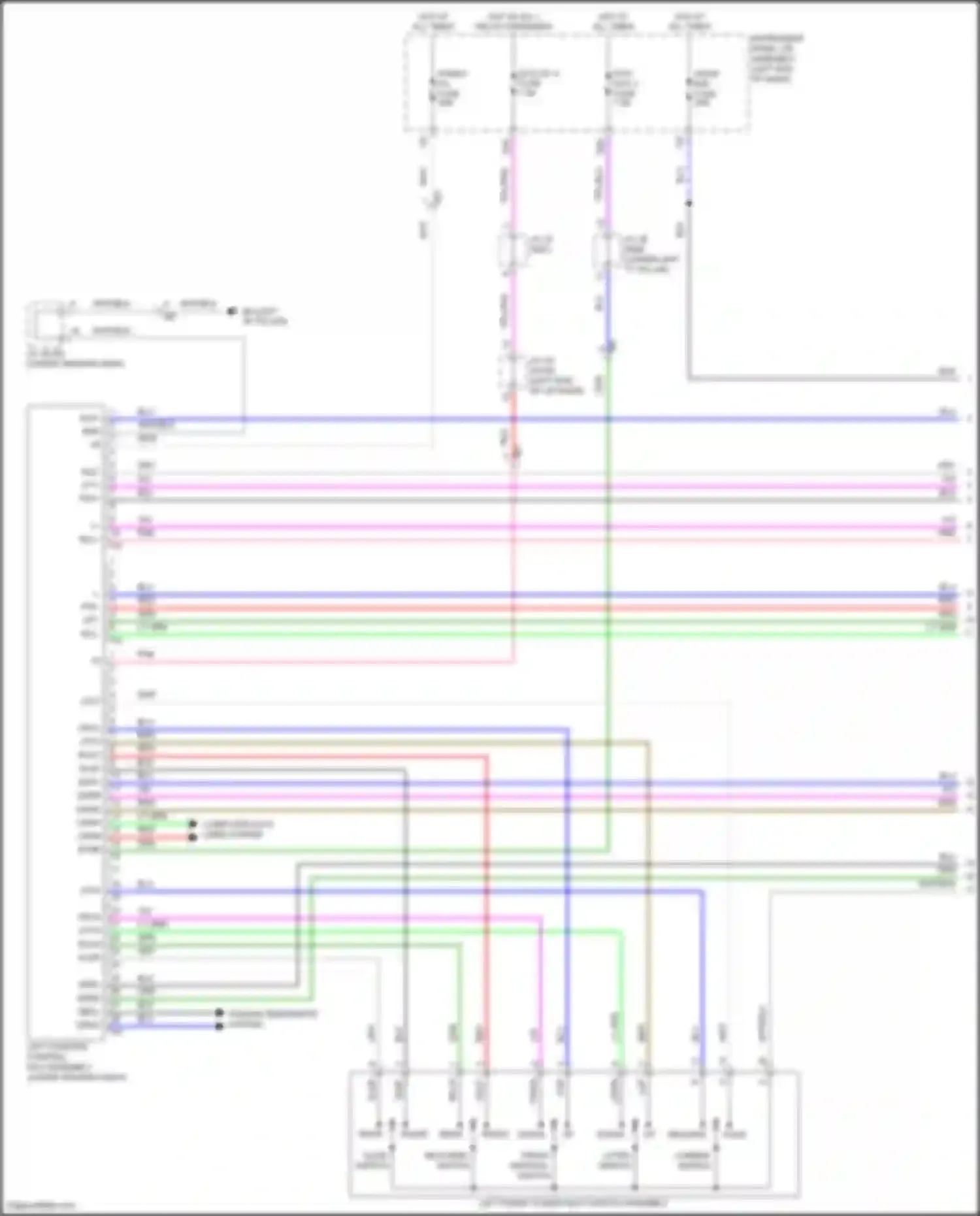 Wiring diagram reclining switch for Lexus UX I (2018-2024) (2 of 3)