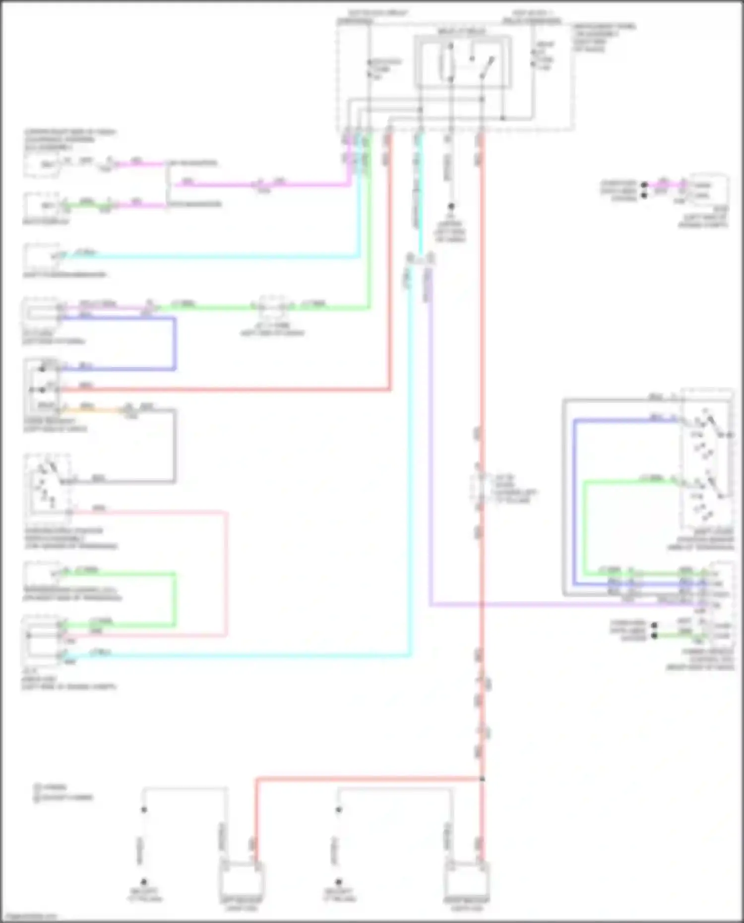 Wiring diagram w/o navigation for Lexus UX I (2018-2024)