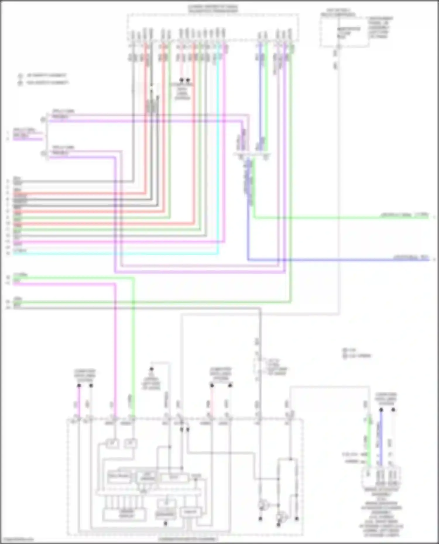 Wiring diagram vor- for Lexus UX I (2018-2024)