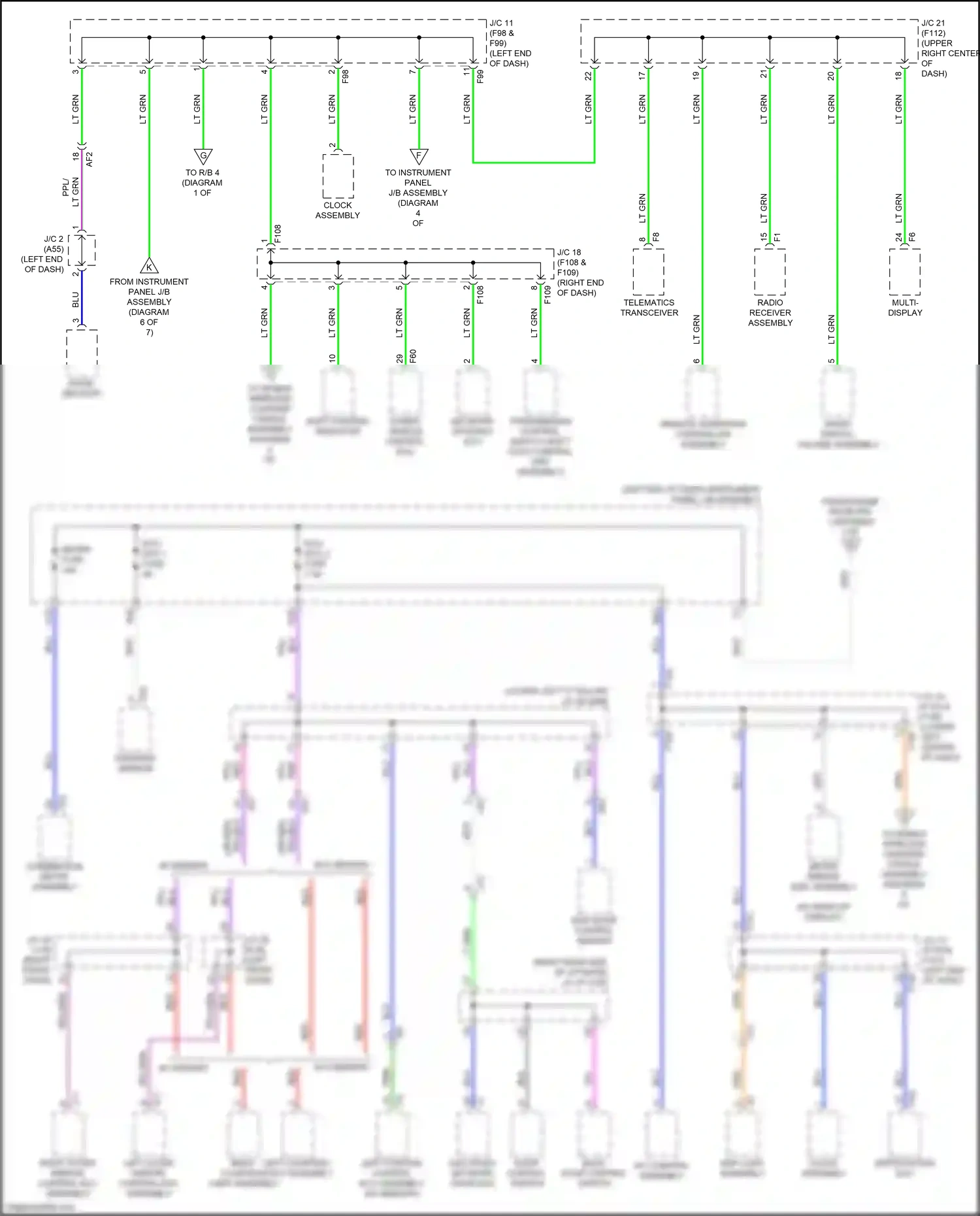 Lexus UX I (2018-2024) shift position indicator wiring diagram  (5 of 11)