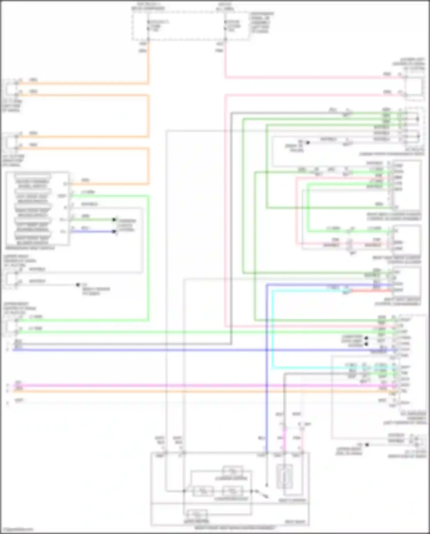 Wiring diagram right end of dash) for Lexus UX I (2018-2024)