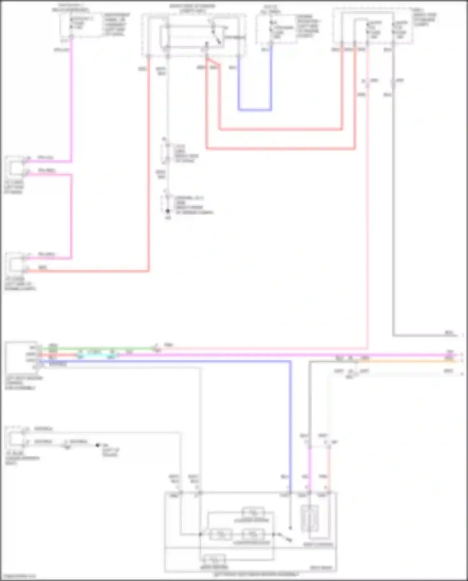 Wiring diagram right end of dash) for Lexus UX I (2018-2024)