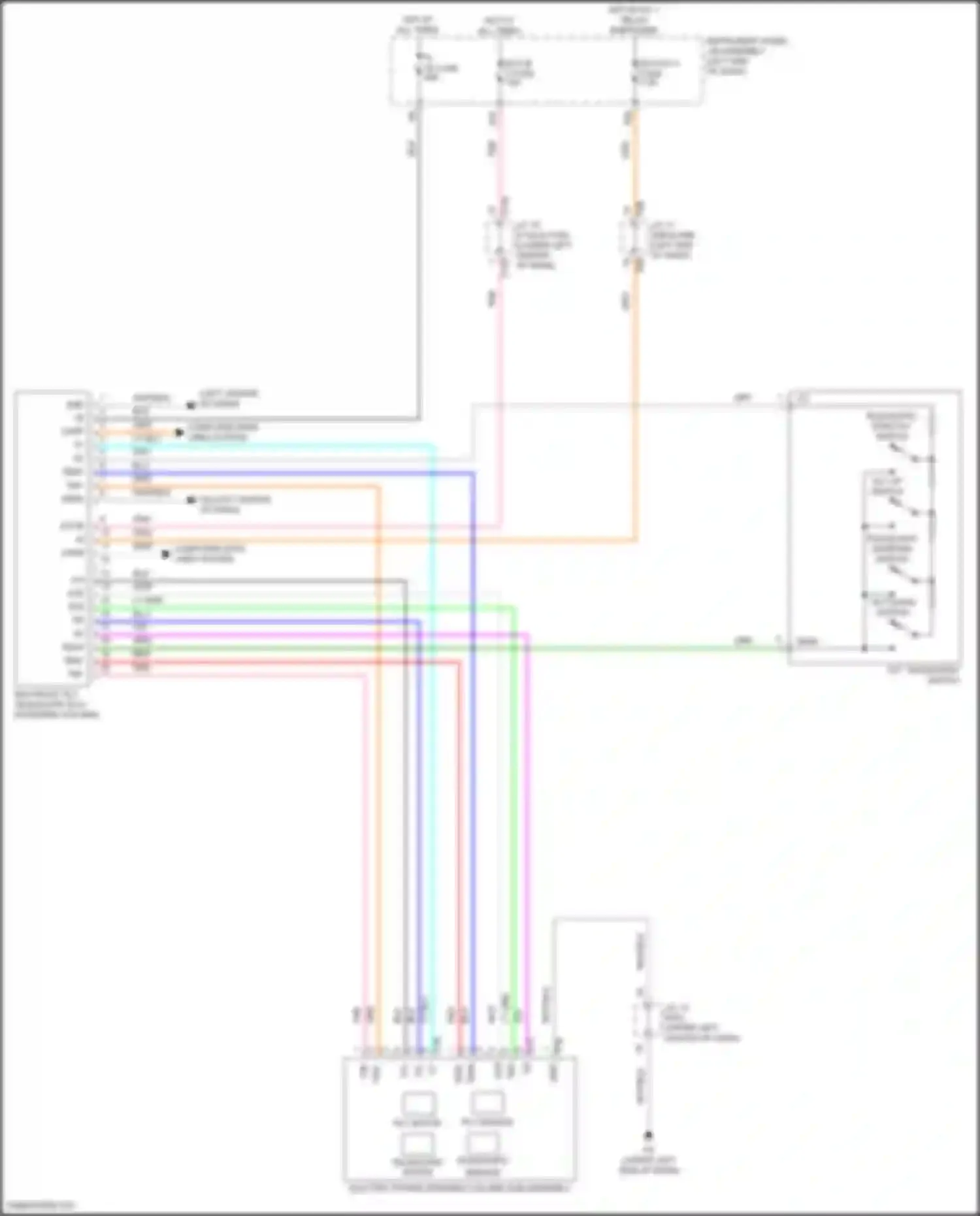 Wiring diagram tilt down switch for Lexus UX I (2018-2024)