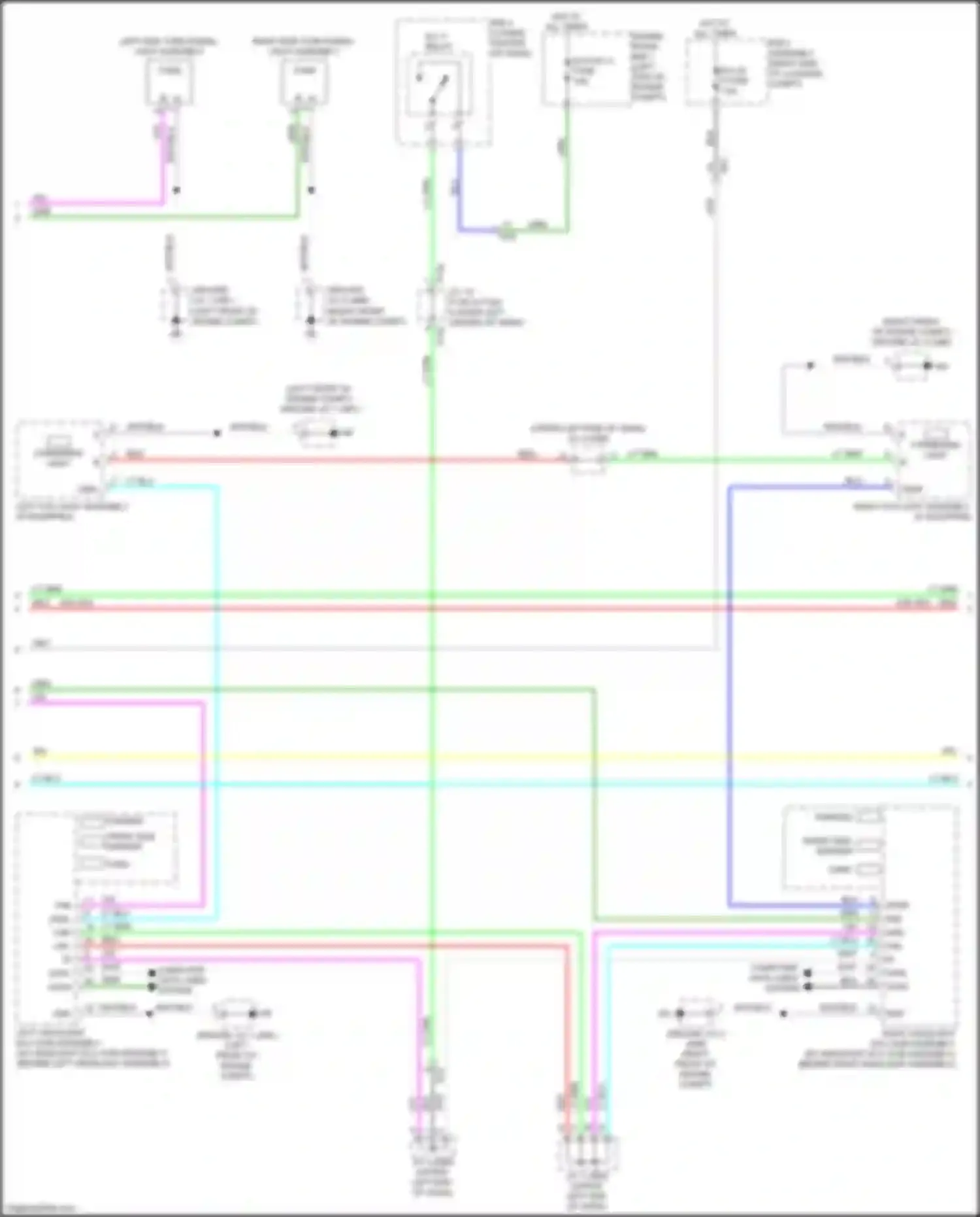 Wiring diagram front side marker for Lexus UX I (2018-2024)