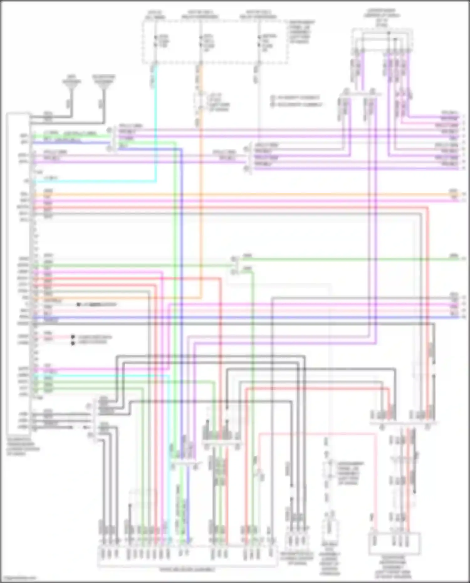 Wiring diagram navigation ecu for Lexus UX I (2018-2024)