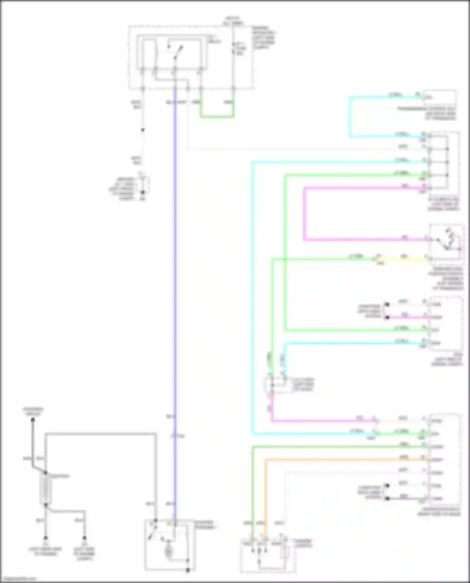 Wiring diagram engine switch for Lexus UX I (2018-2024)
