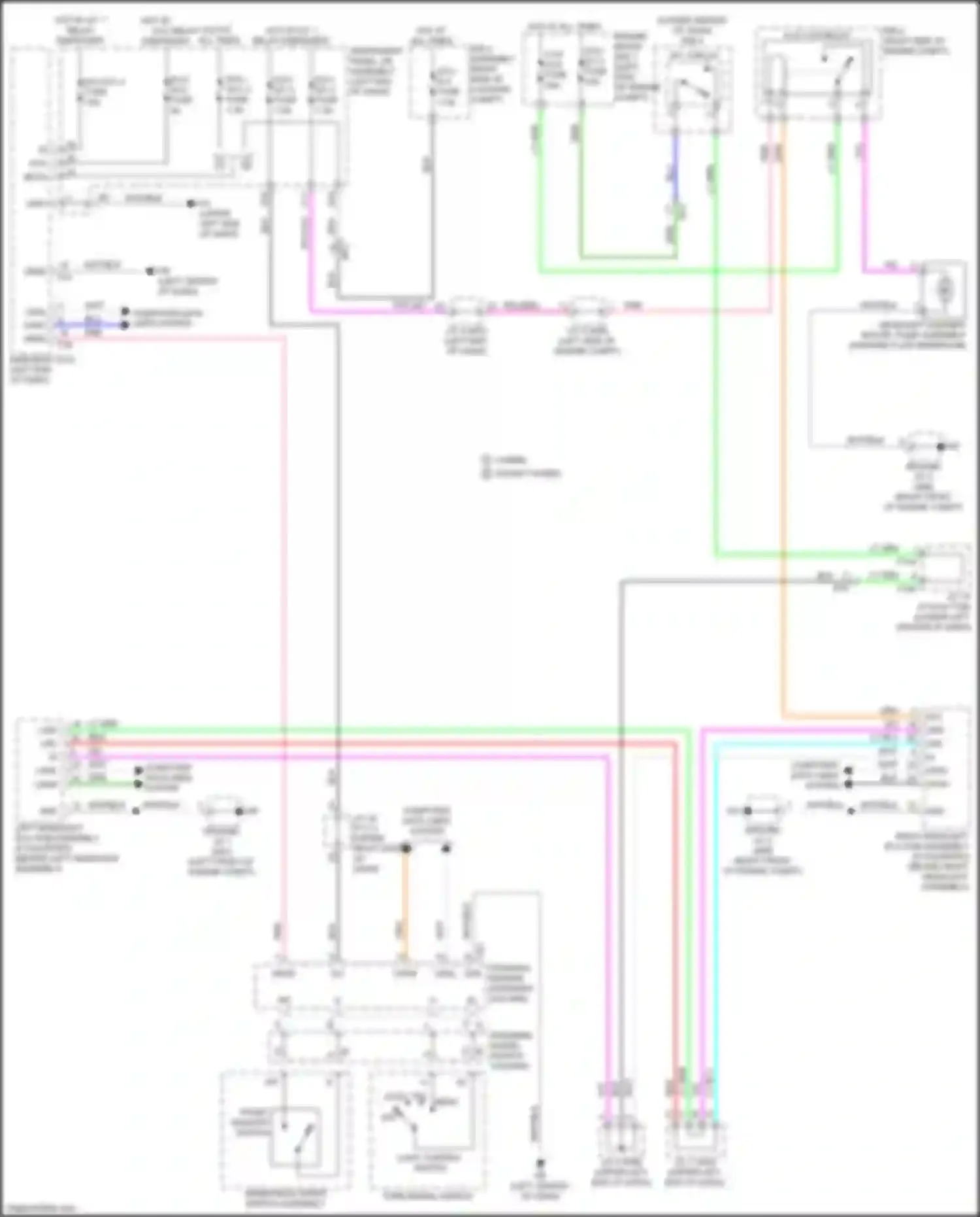 Wiring diagram light control switch for Lexus UX I (2018-2024)