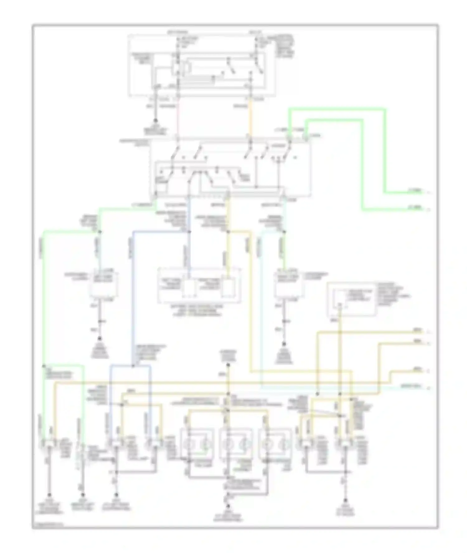 Aviator Lincoln I (2002-2005): Exterior lamps circuit (1 of 2)