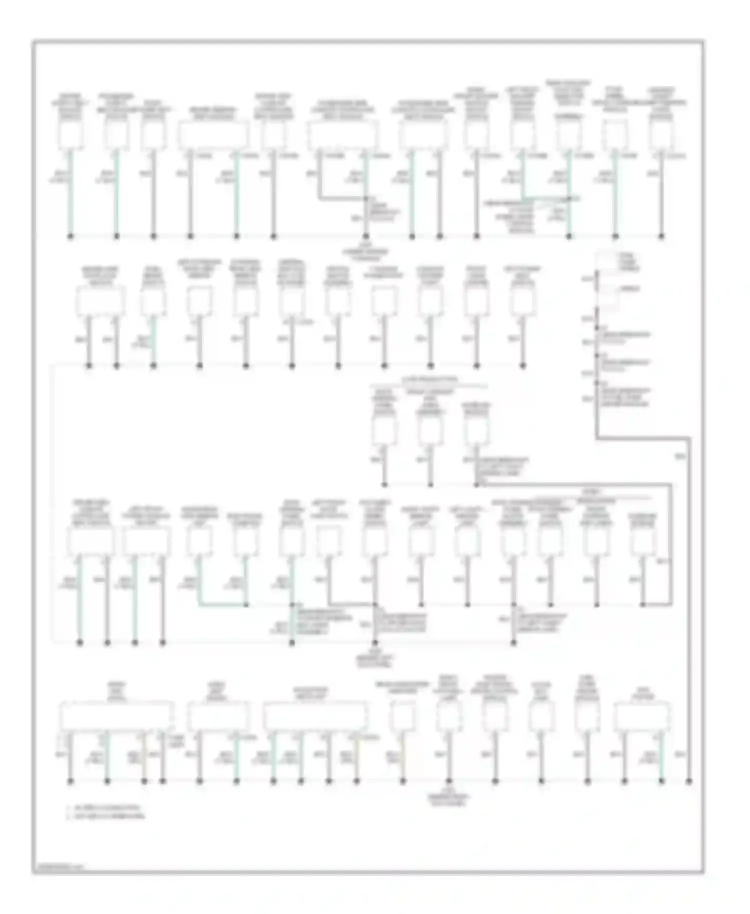 Aviator Lincoln I (2002-2005): Ground distribution circuit (2 of 3)